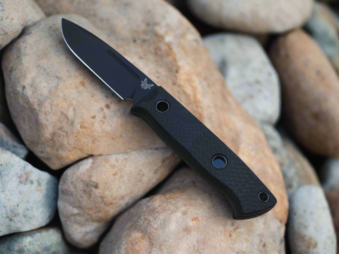 Benchmade Bushcrafter Fibra de carbono y Cruwear 163BK