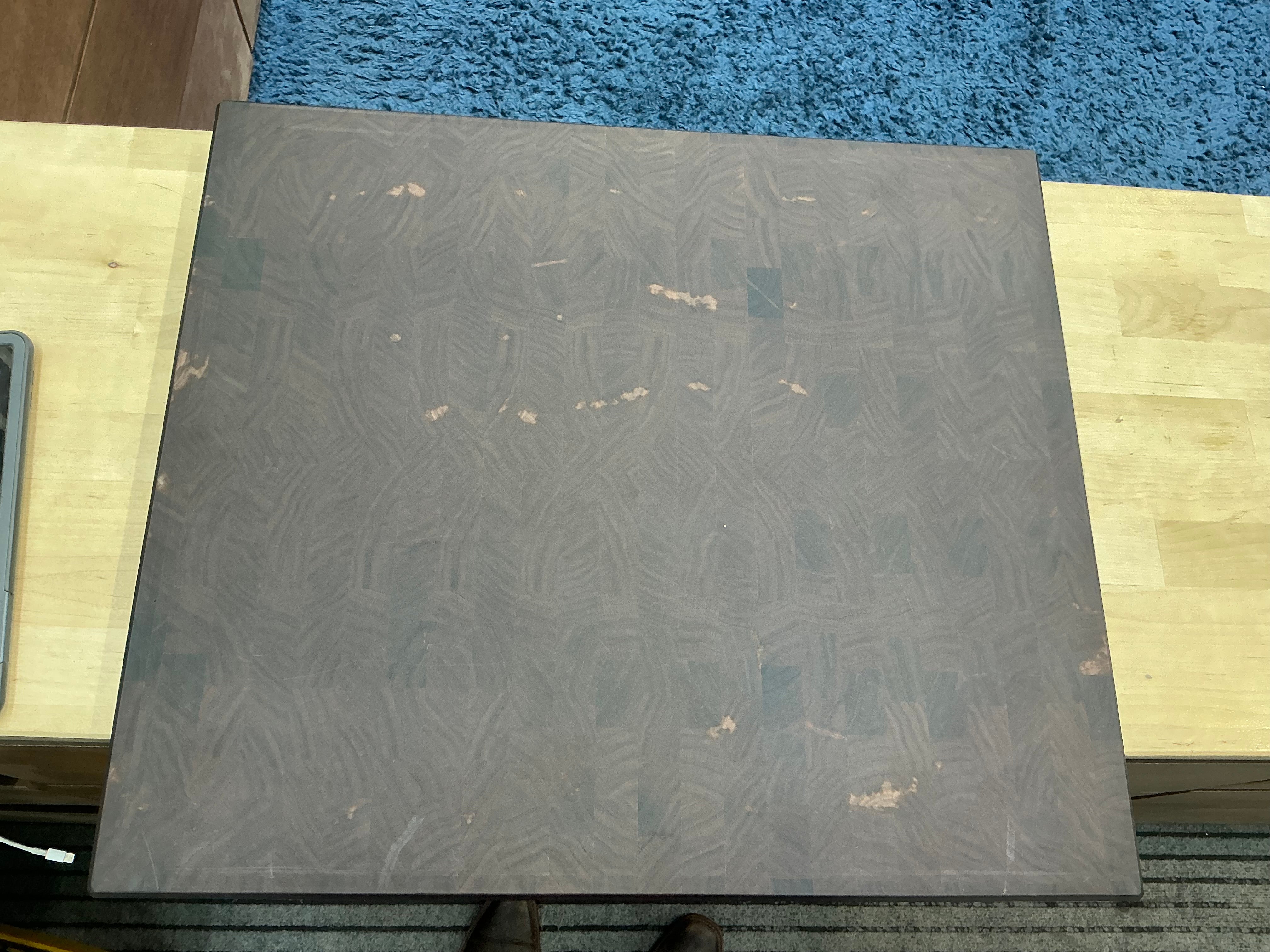 1TBWE Texas Black Walnut End-Grain XL Cutting Board with Juice Groove