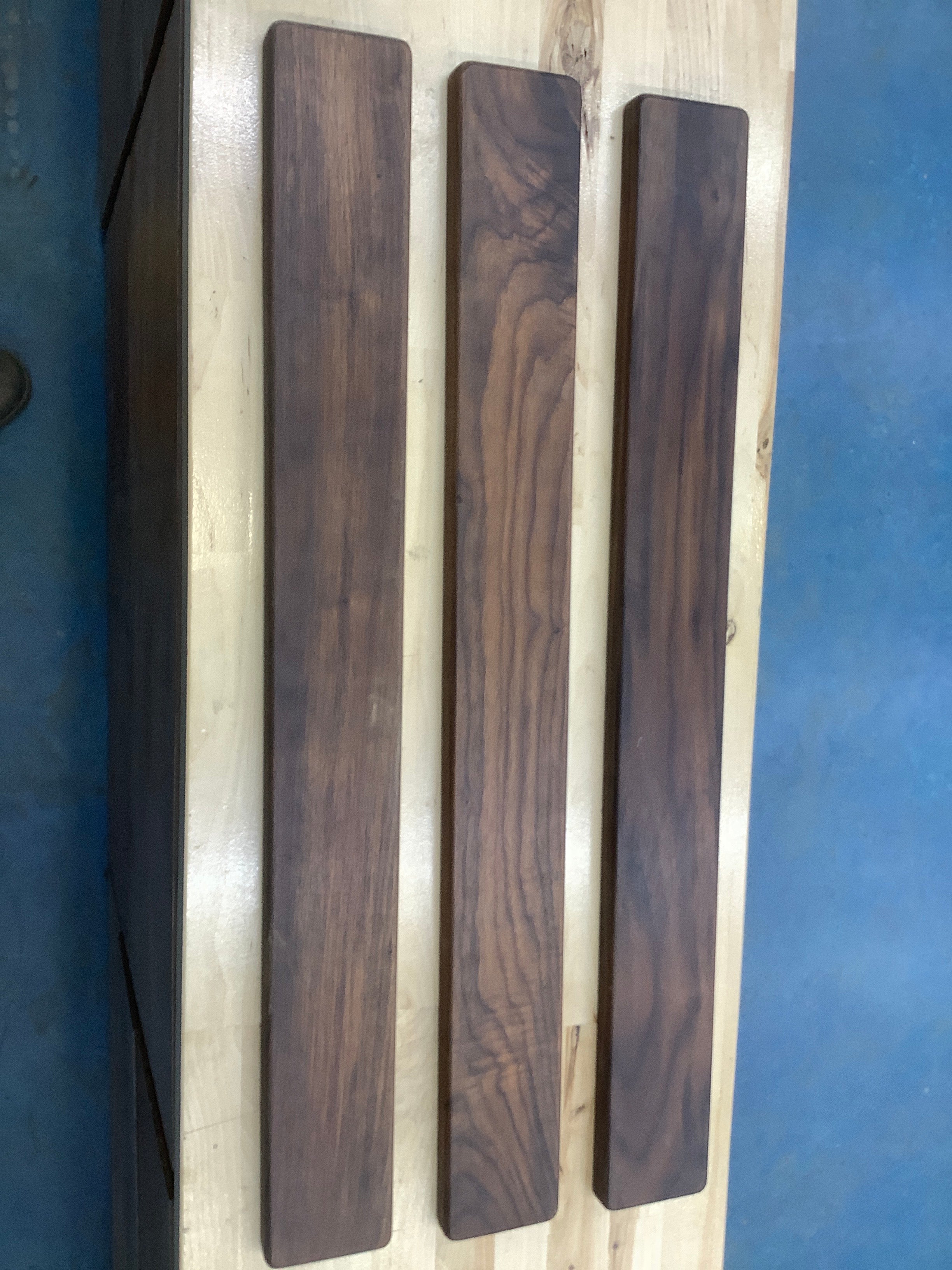 Used  Walnut Magnetic Knife Rack 31” Long x 3.5” Wide