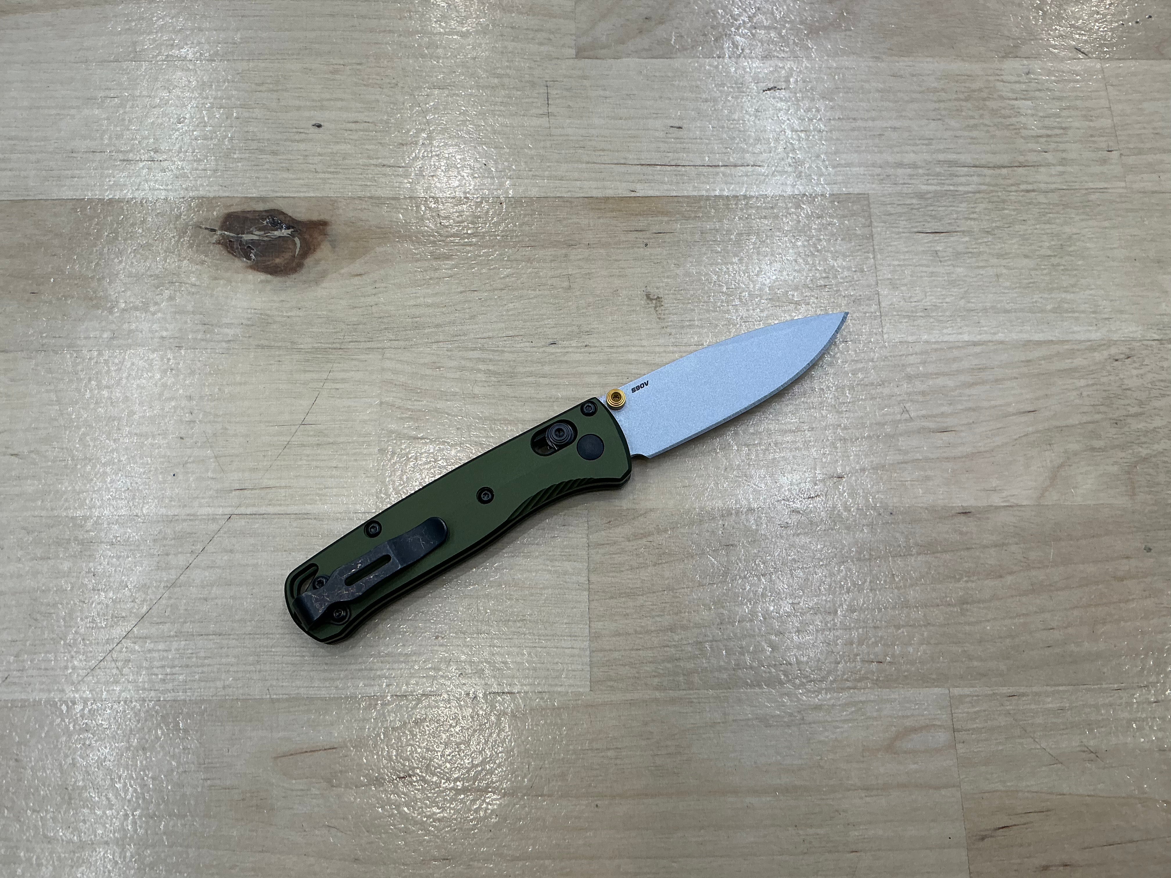 Benchmade Mini Bugout Woodland Greenland Aluminum 533SL-10