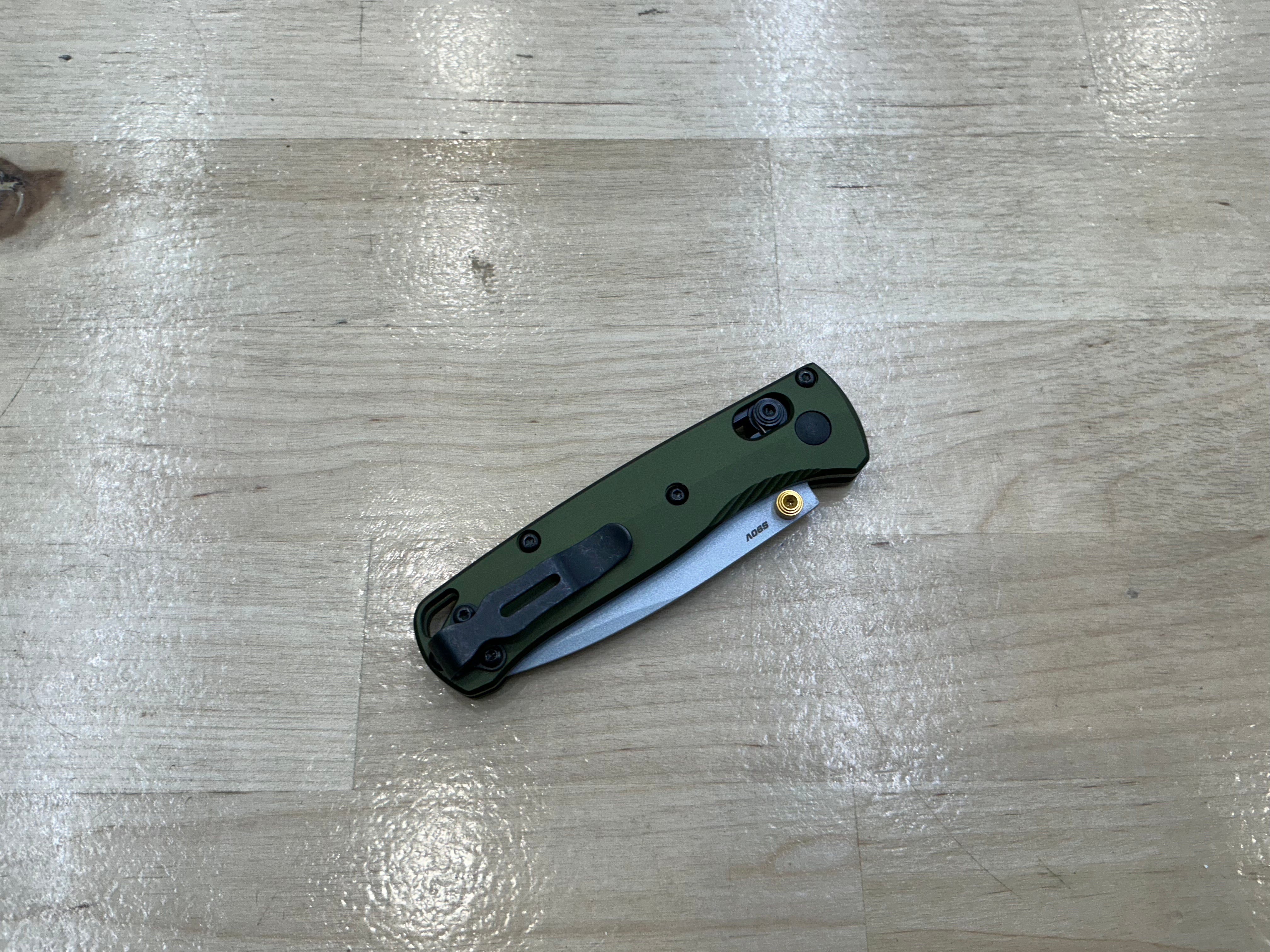 Benchmade Mini Bugout Woodland Greenland Aluminum 533SL-10