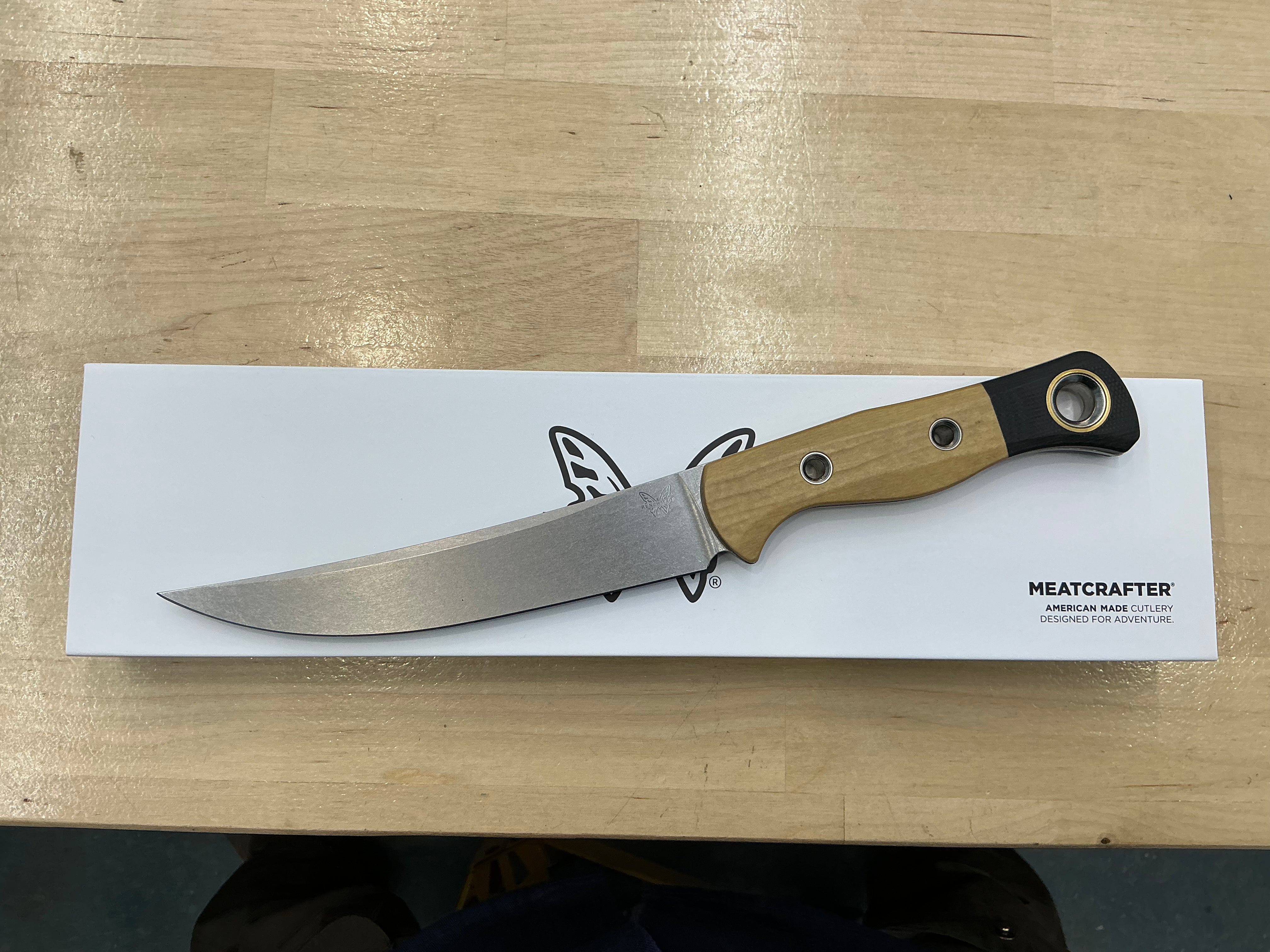 Benchmade Meatcrafter Maple Valley Richlite CPM154 4050-02