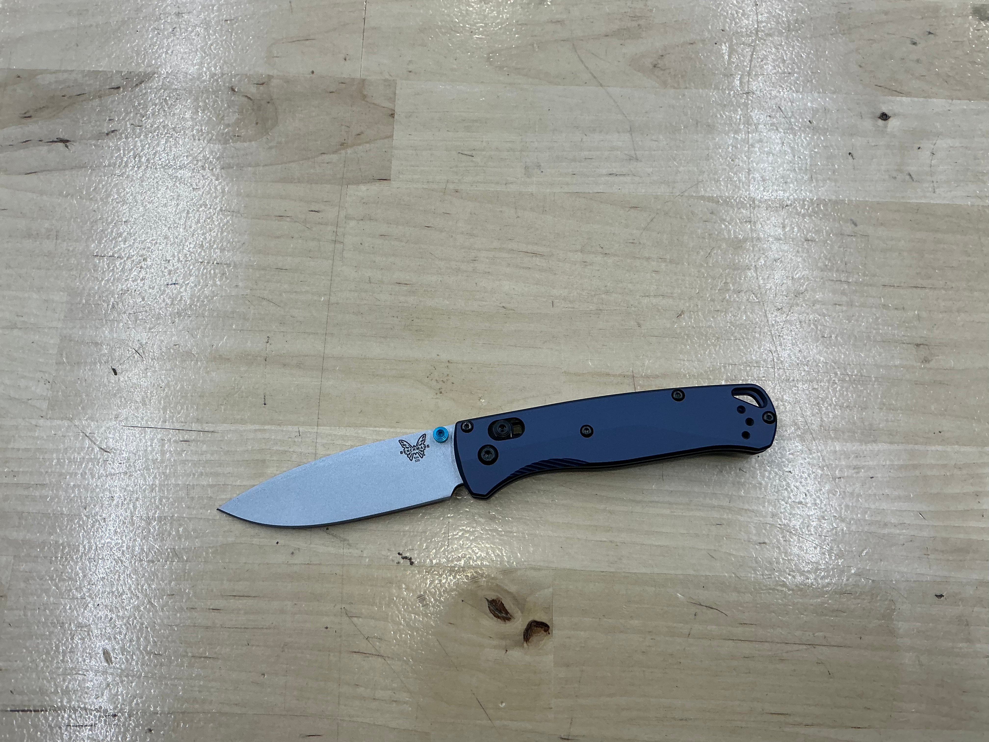 Benchmade Bugout AXIS Lock Knife Crater Blue Aluminum 535SL-13
