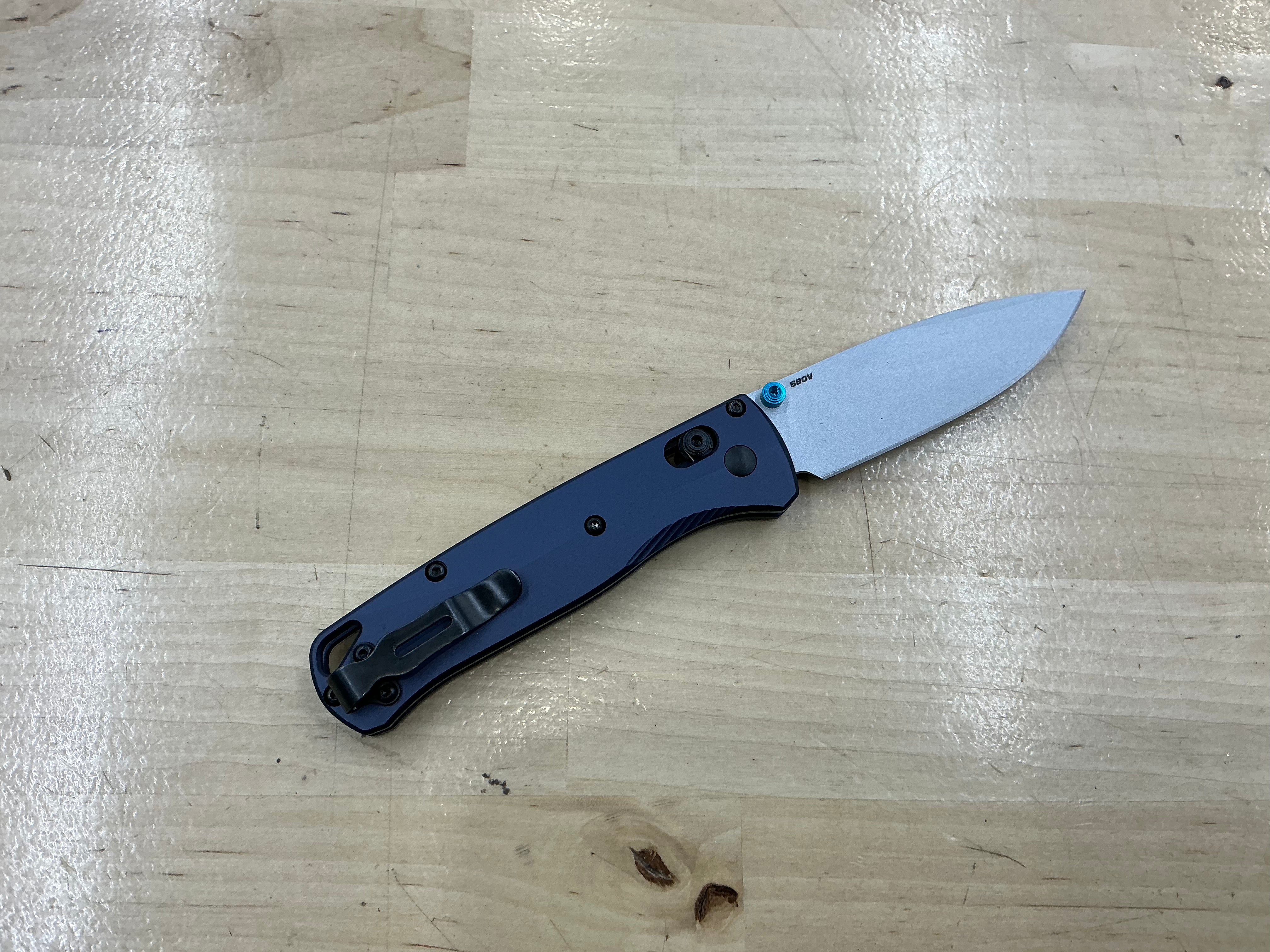 Benchmade Bugout AXIS Lock Knife Crater Blue Aluminum 535SL-13