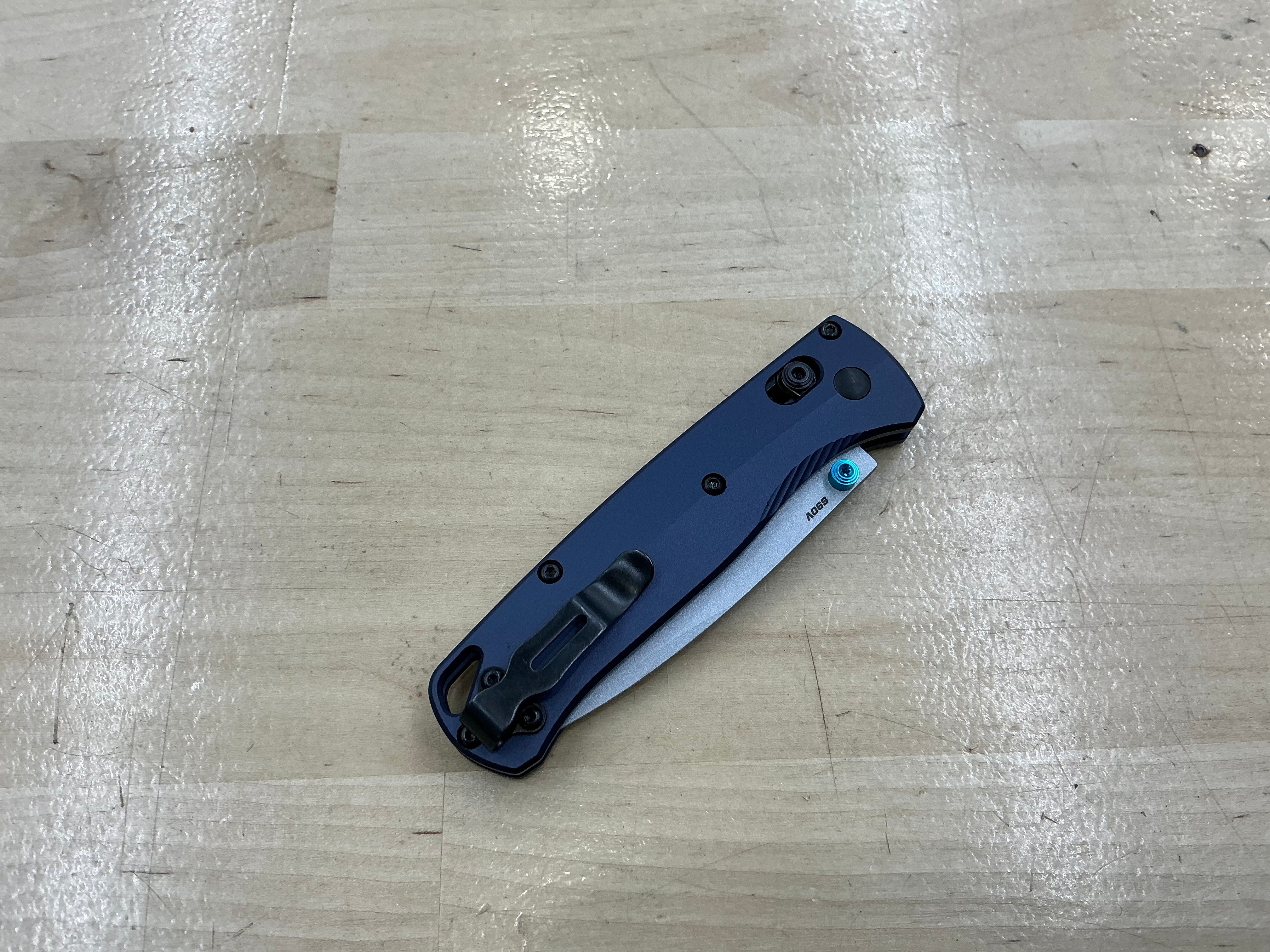 Benchmade Bugout AXIS Lock Knife Crater Blue Aluminum 535SL-13