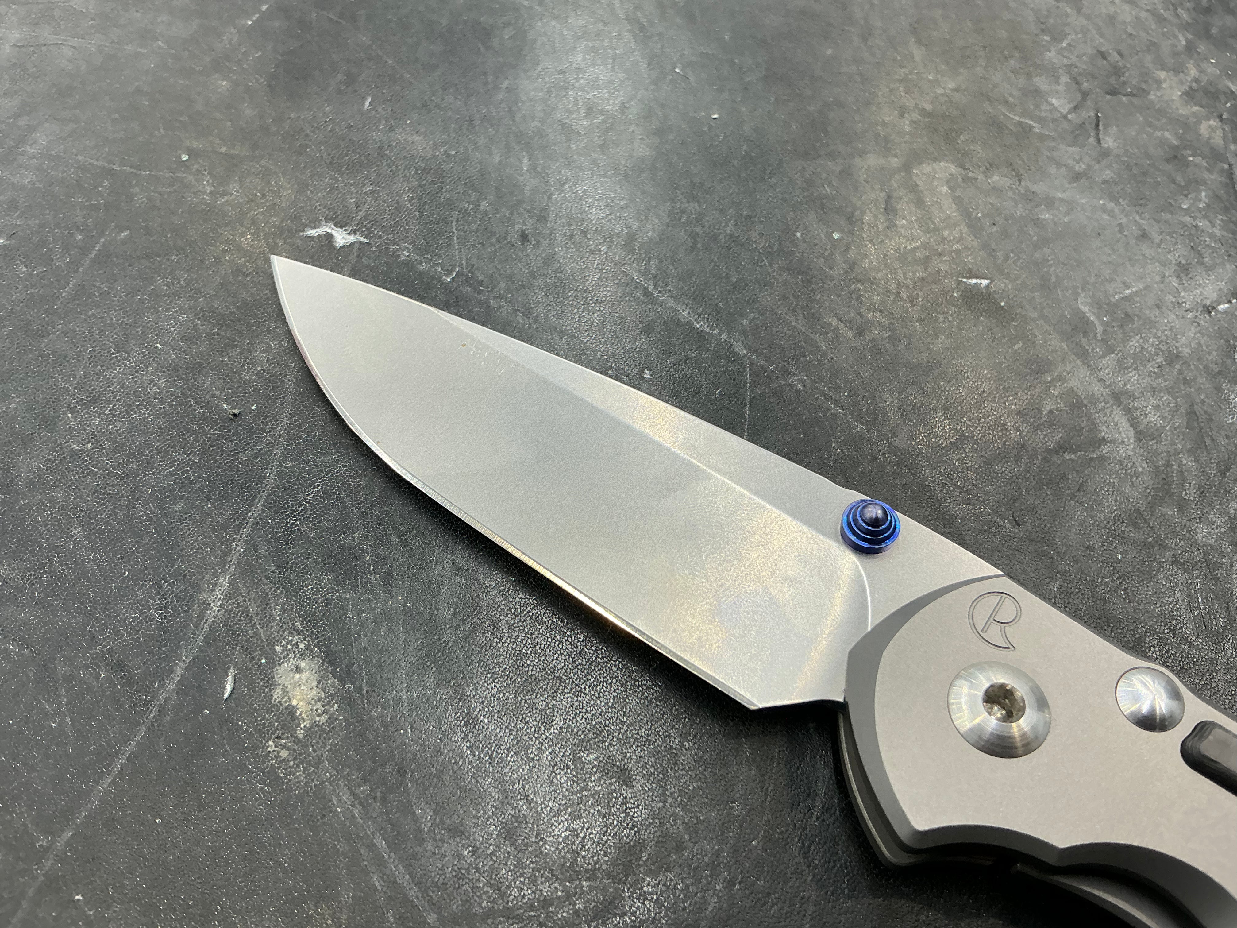Chris Reeve Knives Large Inkosi Knife Carbon Fiber Inlays (3.5" Stonewash)
