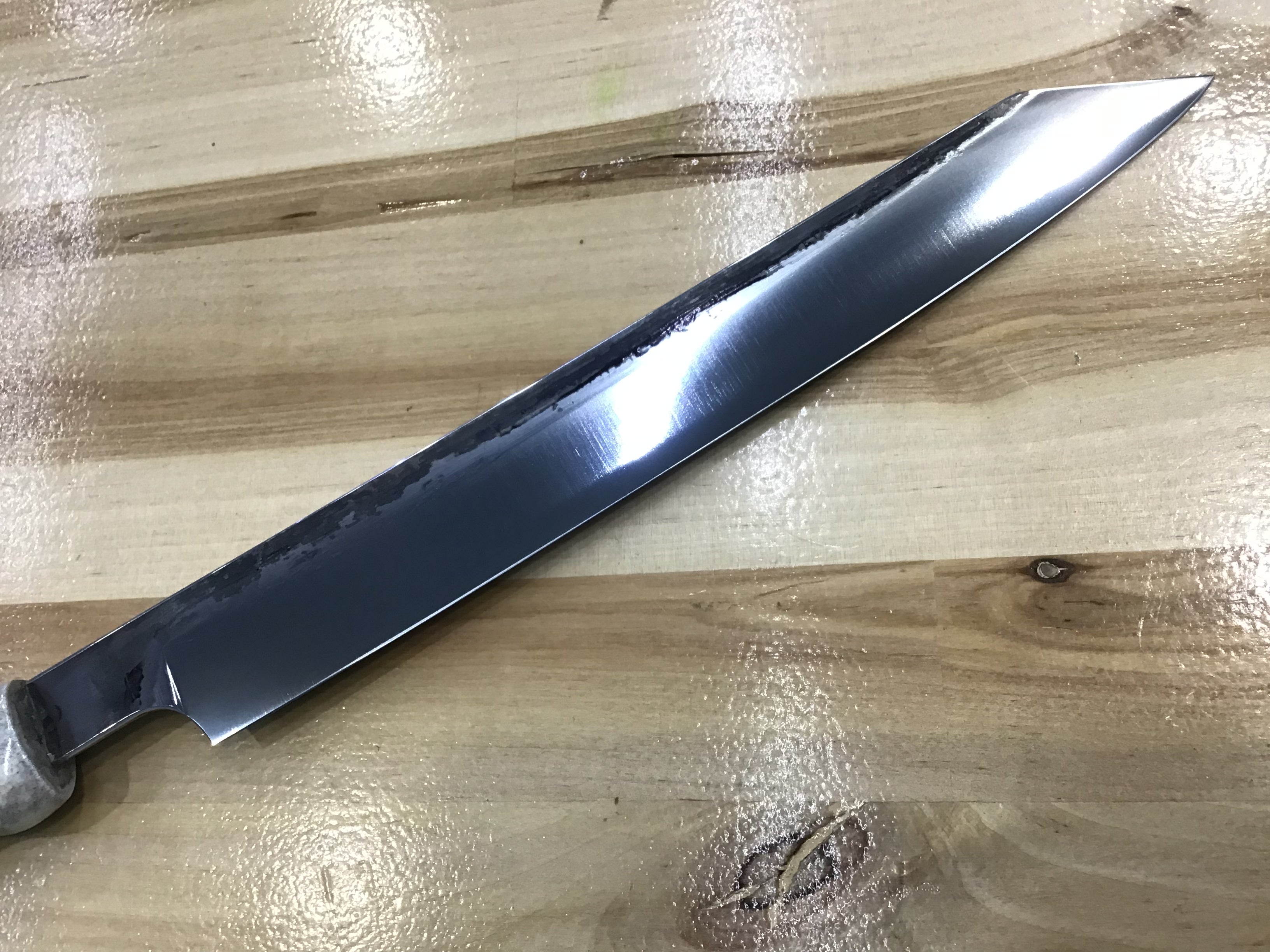 Sujihiki Slicer in CPM154, Anlter, G-10 & Snakewood Handle 11 1/4” (285mm)