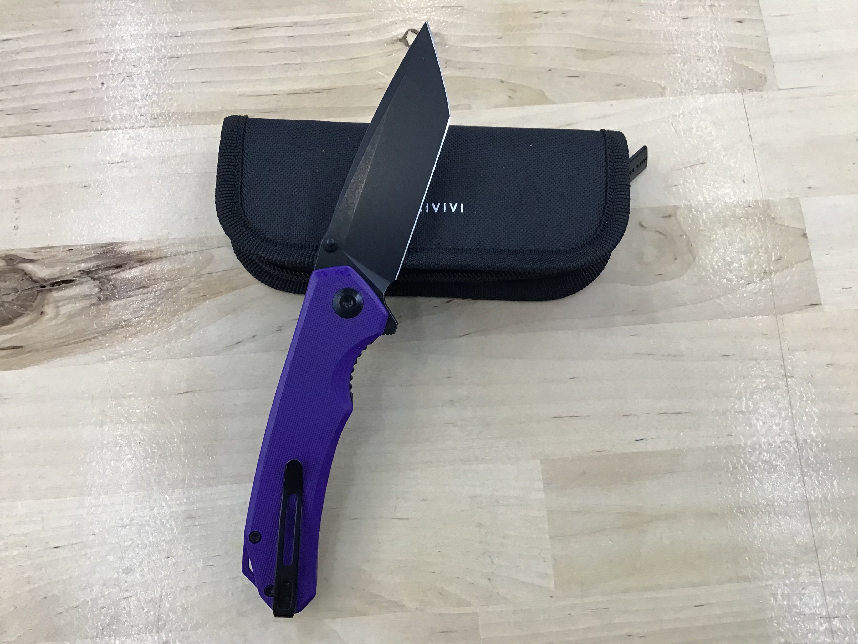 Lame Tanto D2 CIVIVI Brazen Purple G10 noire