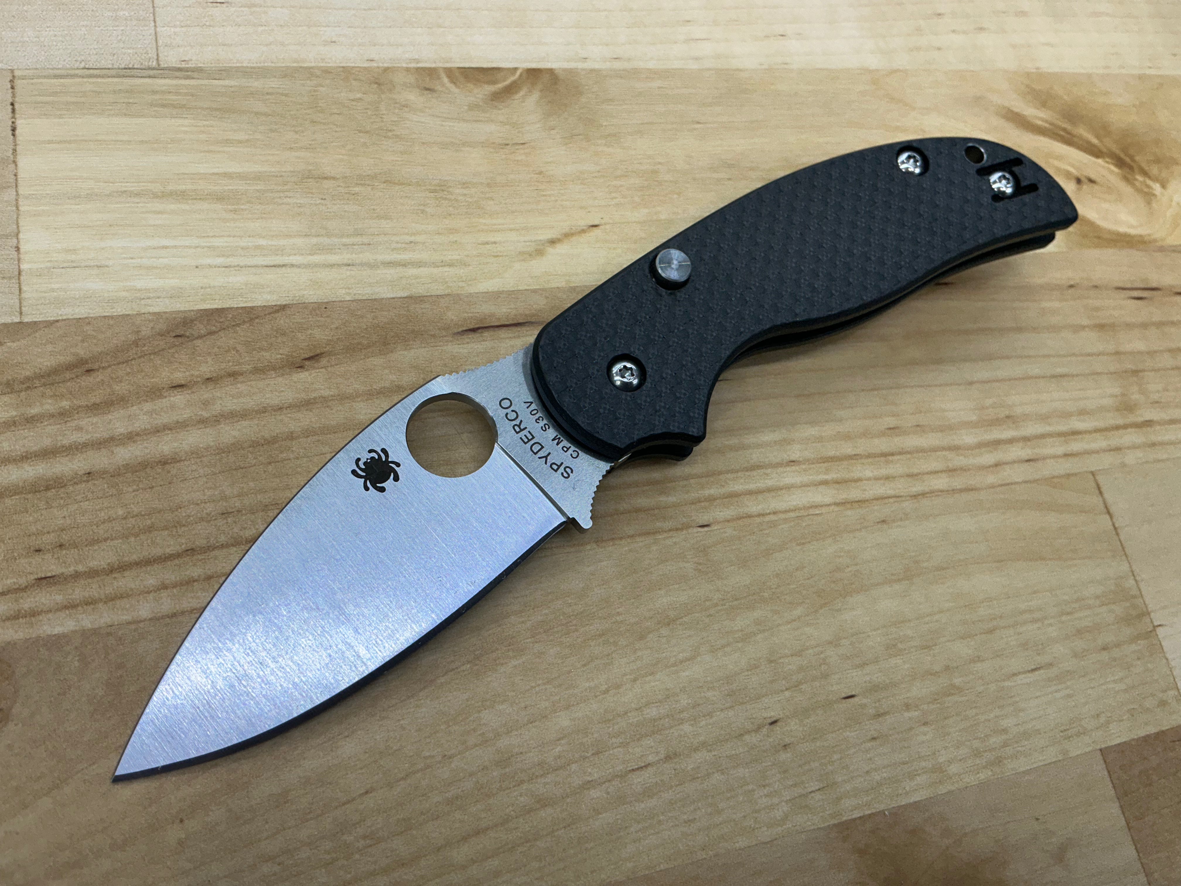 Spyderco Sage 6 Button-Release Compression Lock Knife CF/G-10 Laminate