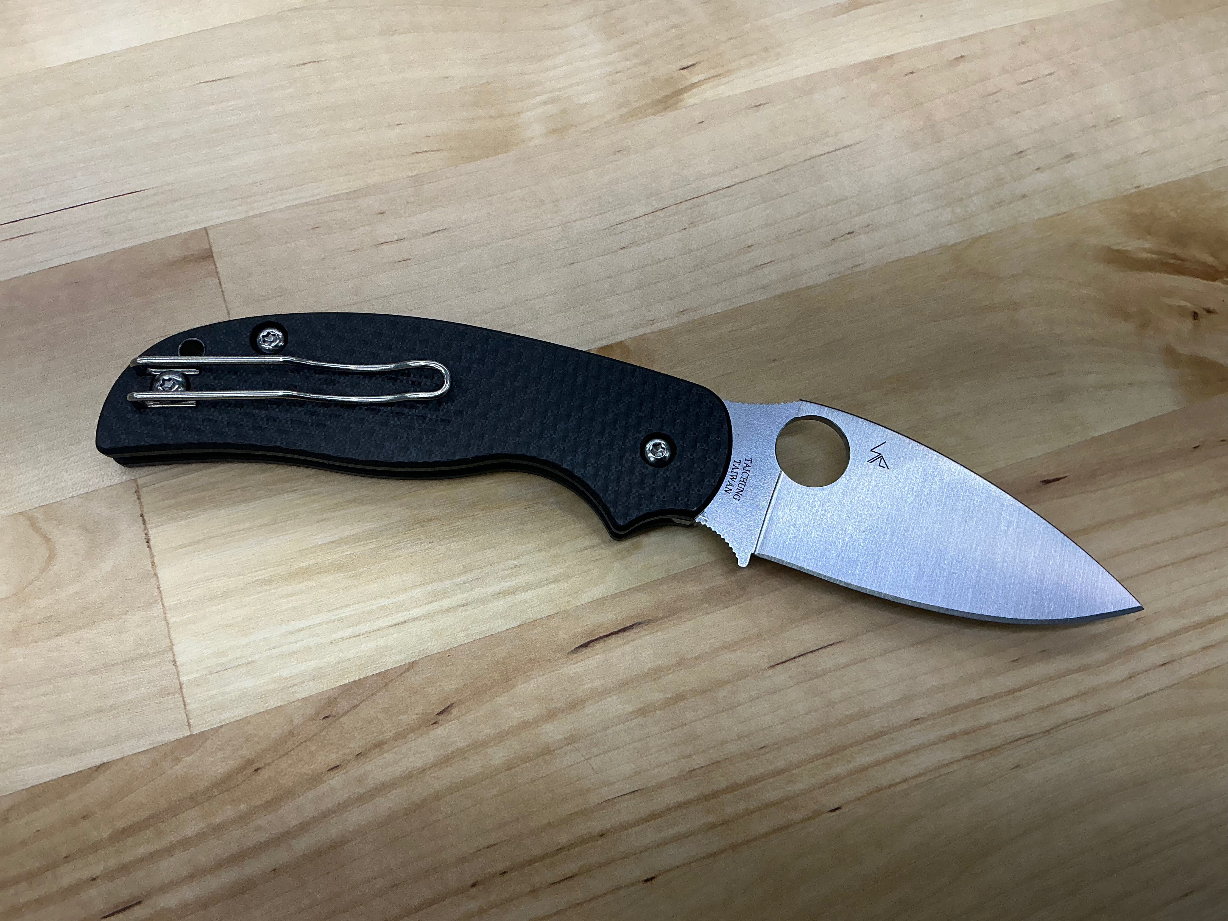 Spyderco Sage 6 Button-Release Compression Lock Knife CF/G-10 Laminate