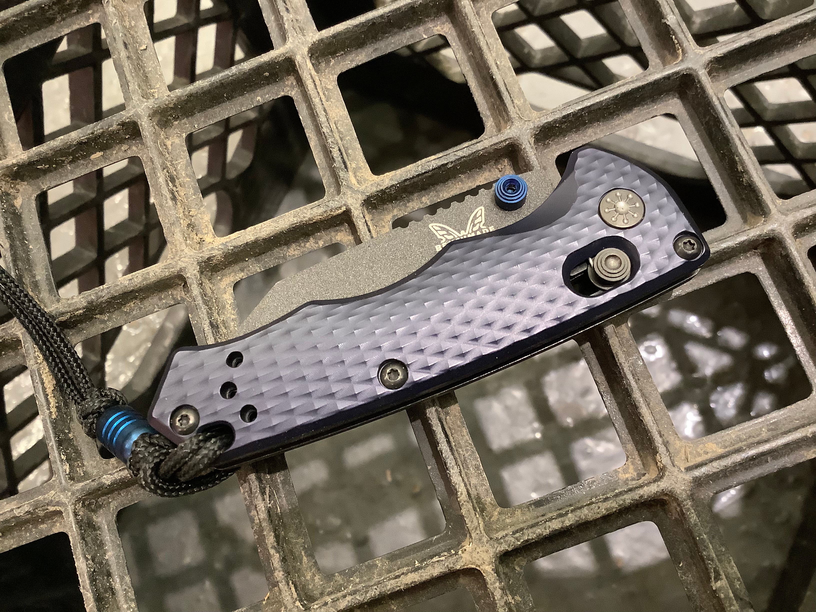 Benchmade Full Immunity Manual in Crater Blue with CPM-M4