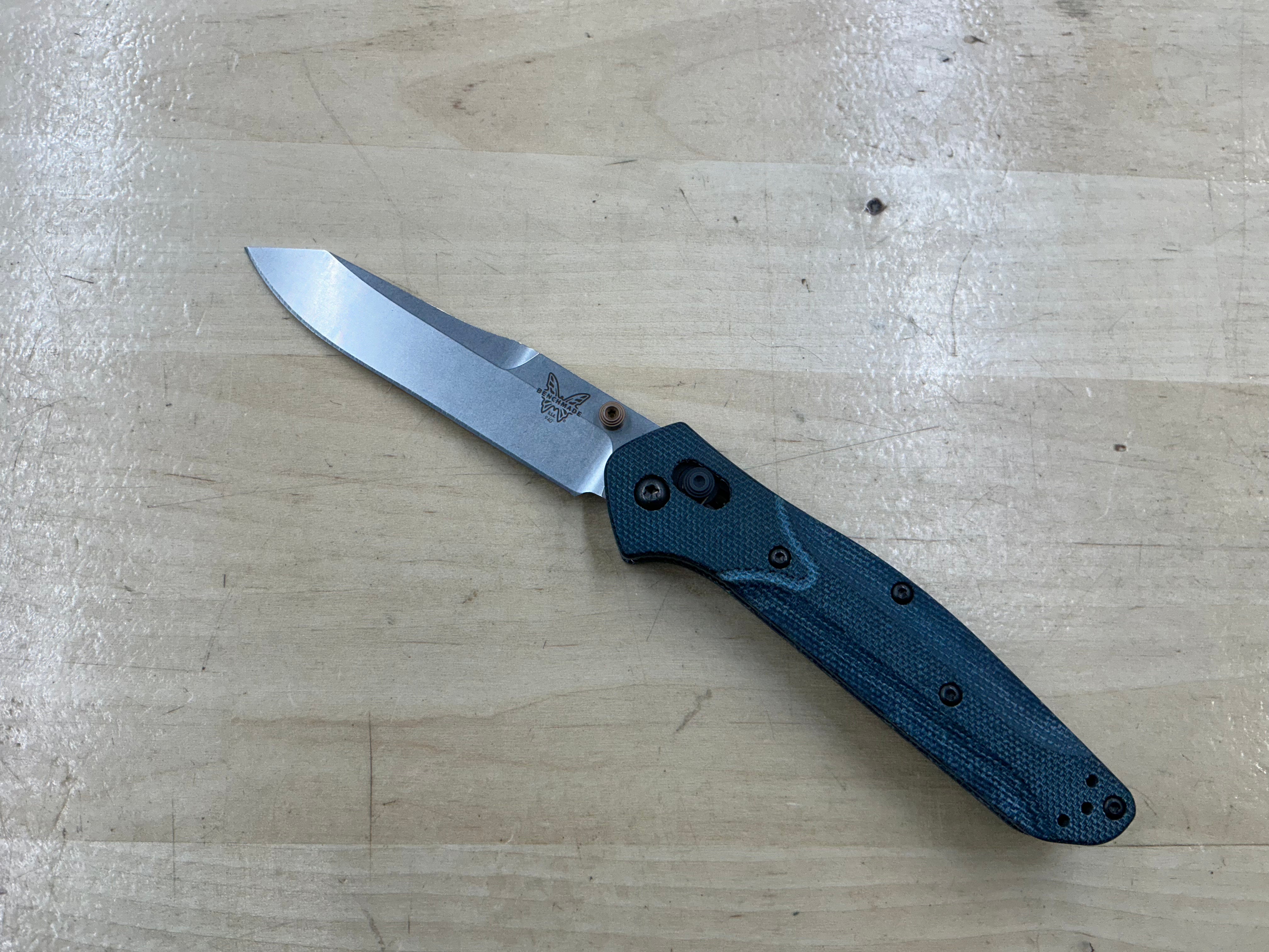 Benchmade Osborne AXIS Lock Knife Denim Micarta