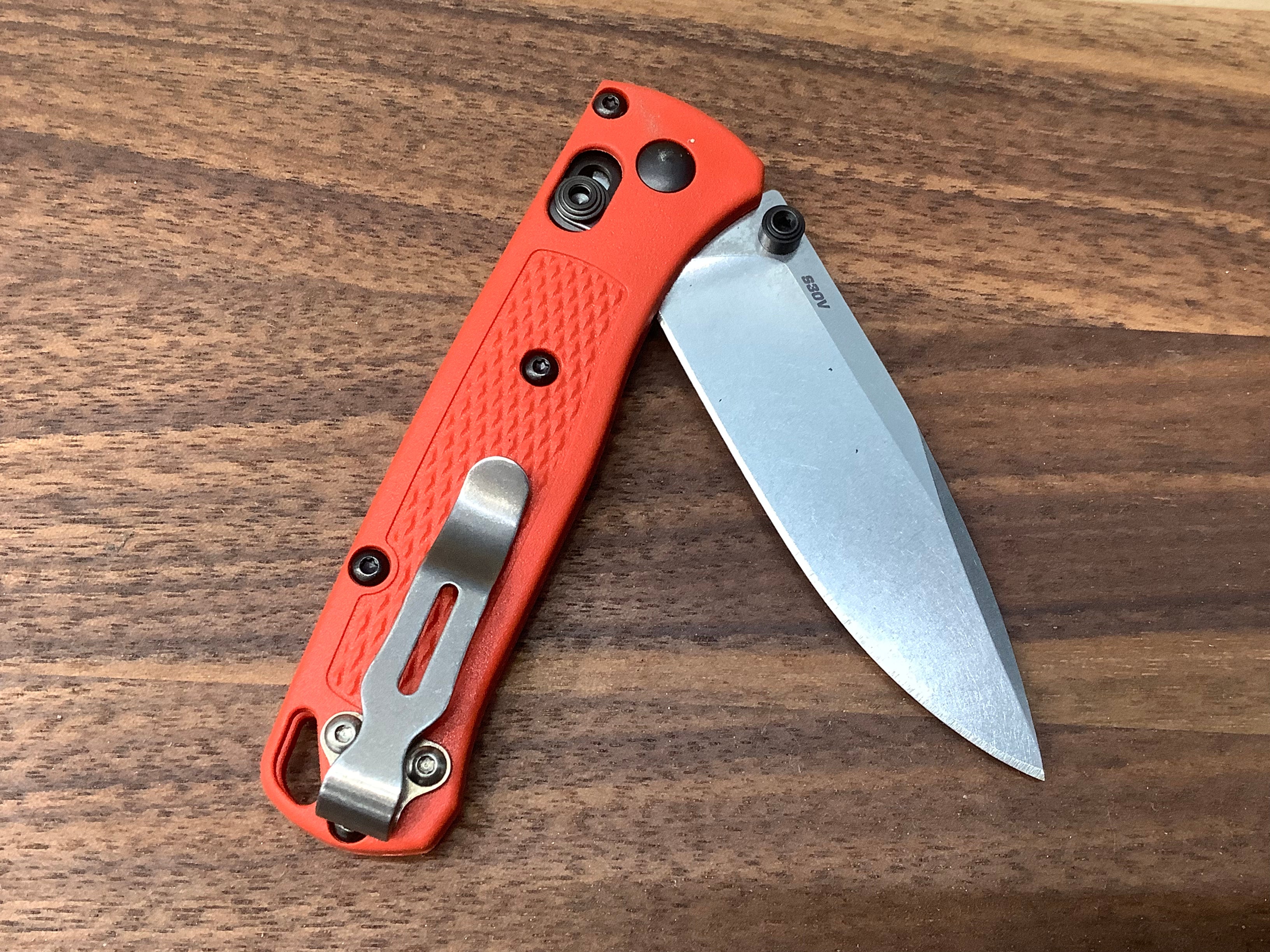 Benchmade Mini Bugout Sedona Rouge Grivory &amp; Satin CPM-S30V 533-04