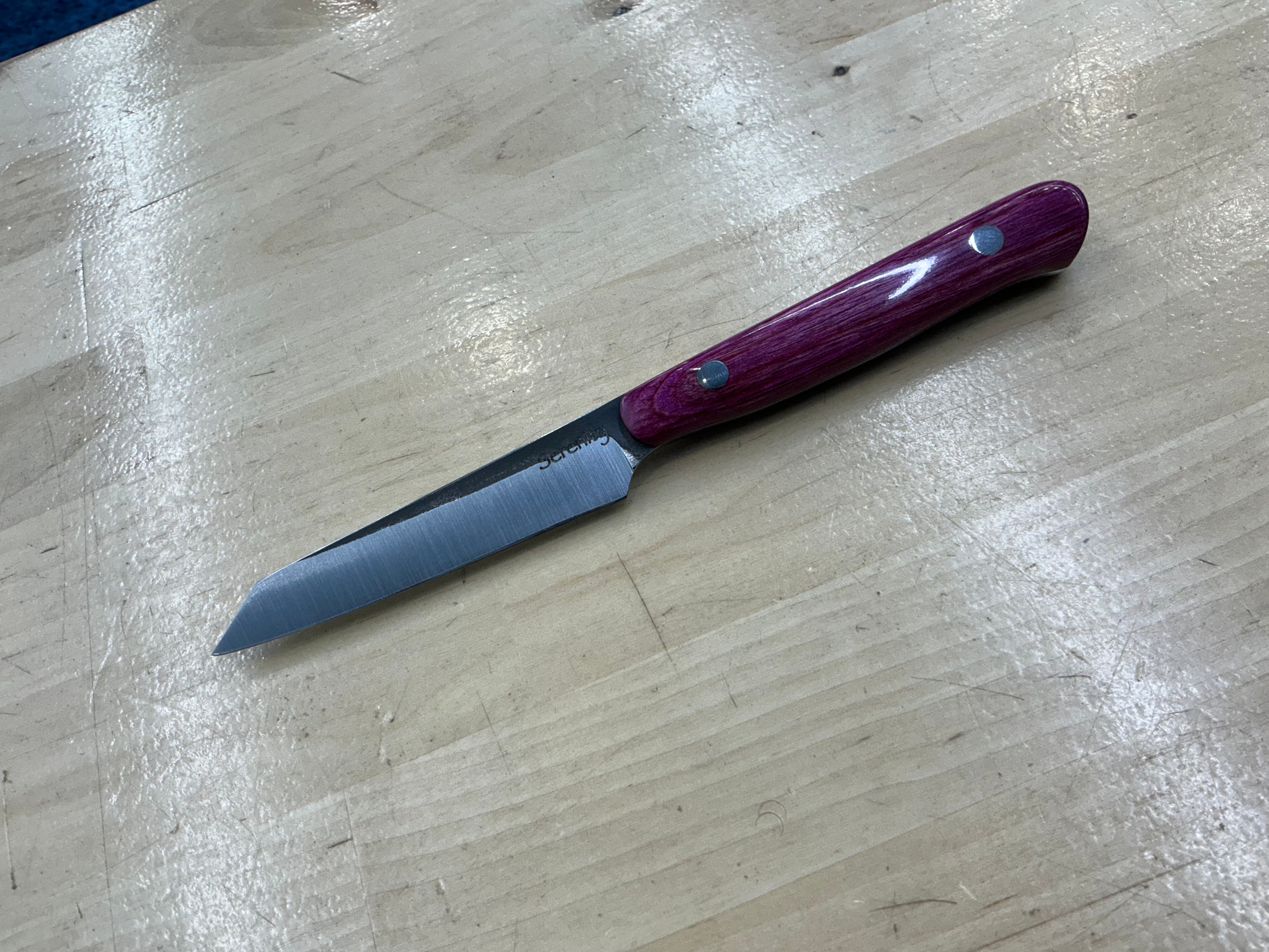 Short Slender Fuschia Paring - CPM154 - Liberty Wood Handle
