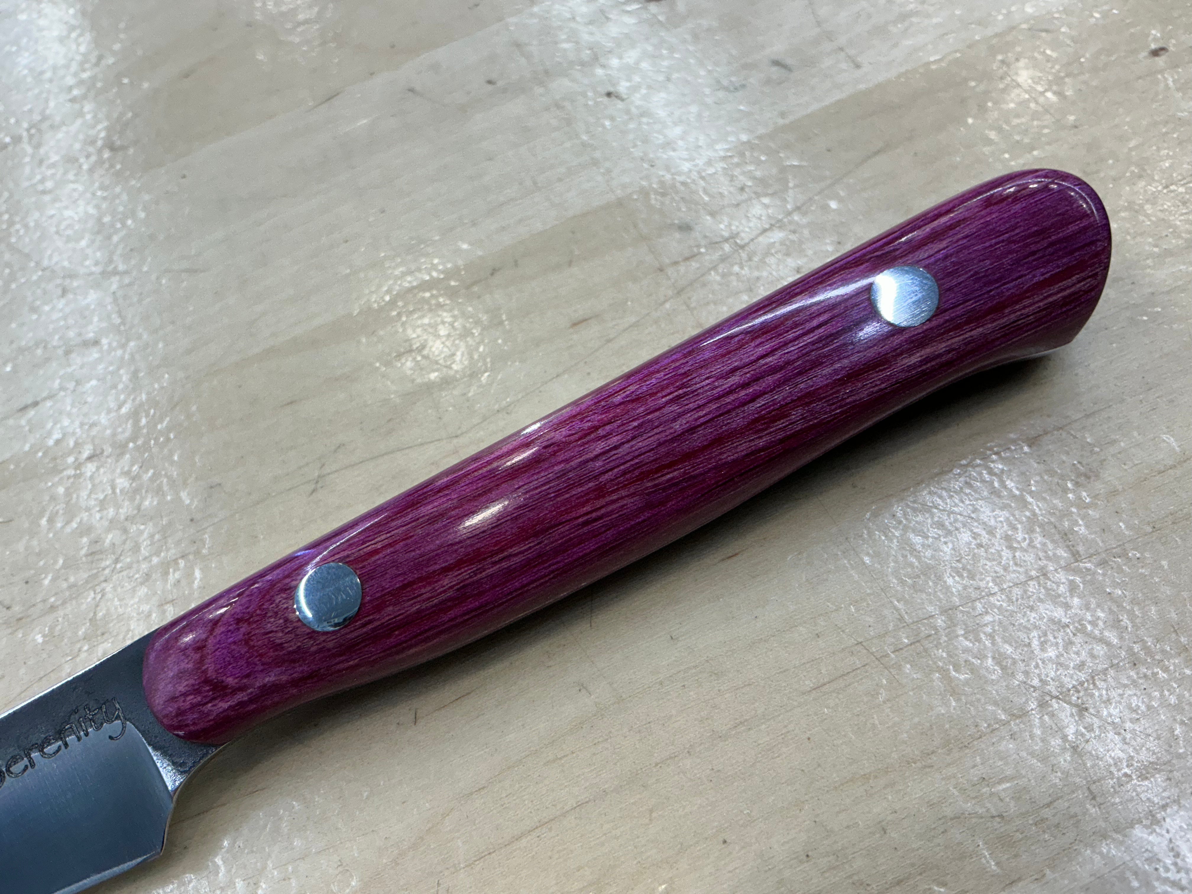Short Slender Fuschia Paring - CPM154 - Liberty Wood Handle