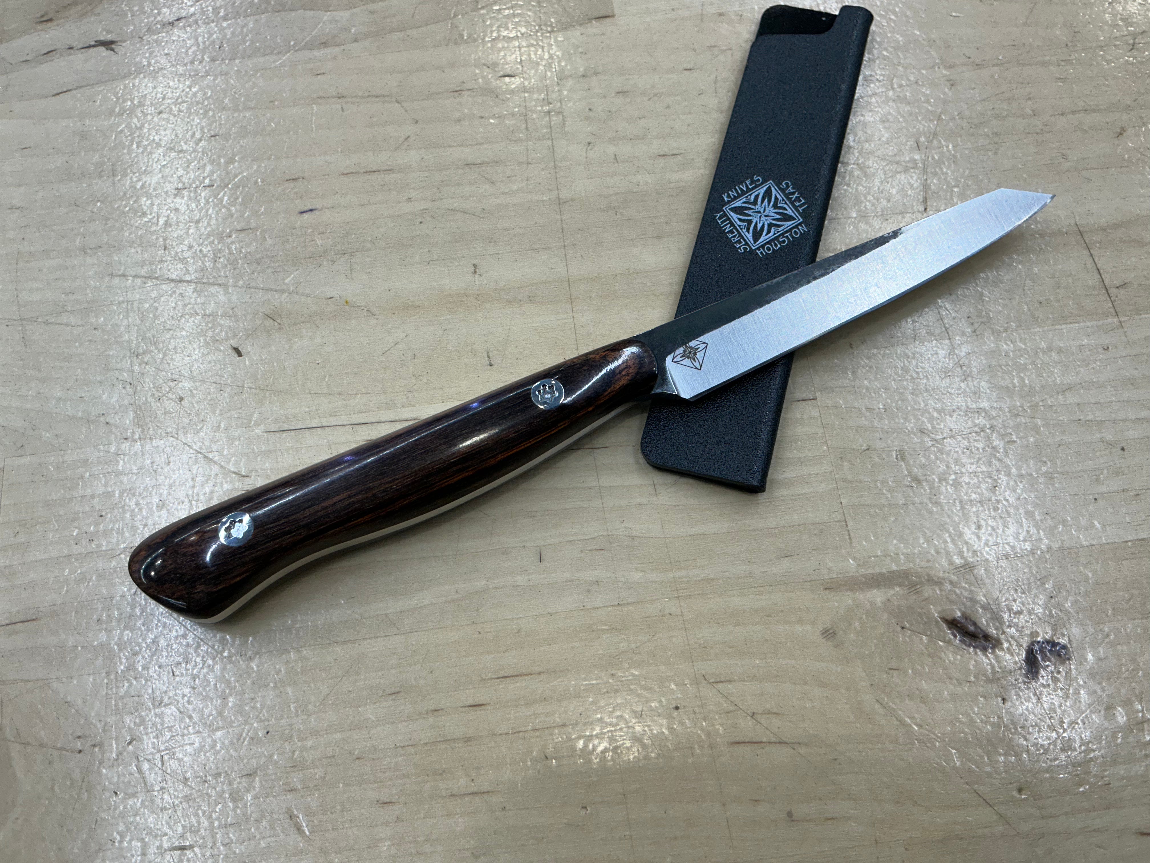 Skinny Walnut Short Paring - CPM154 - Liberty Wood Handle