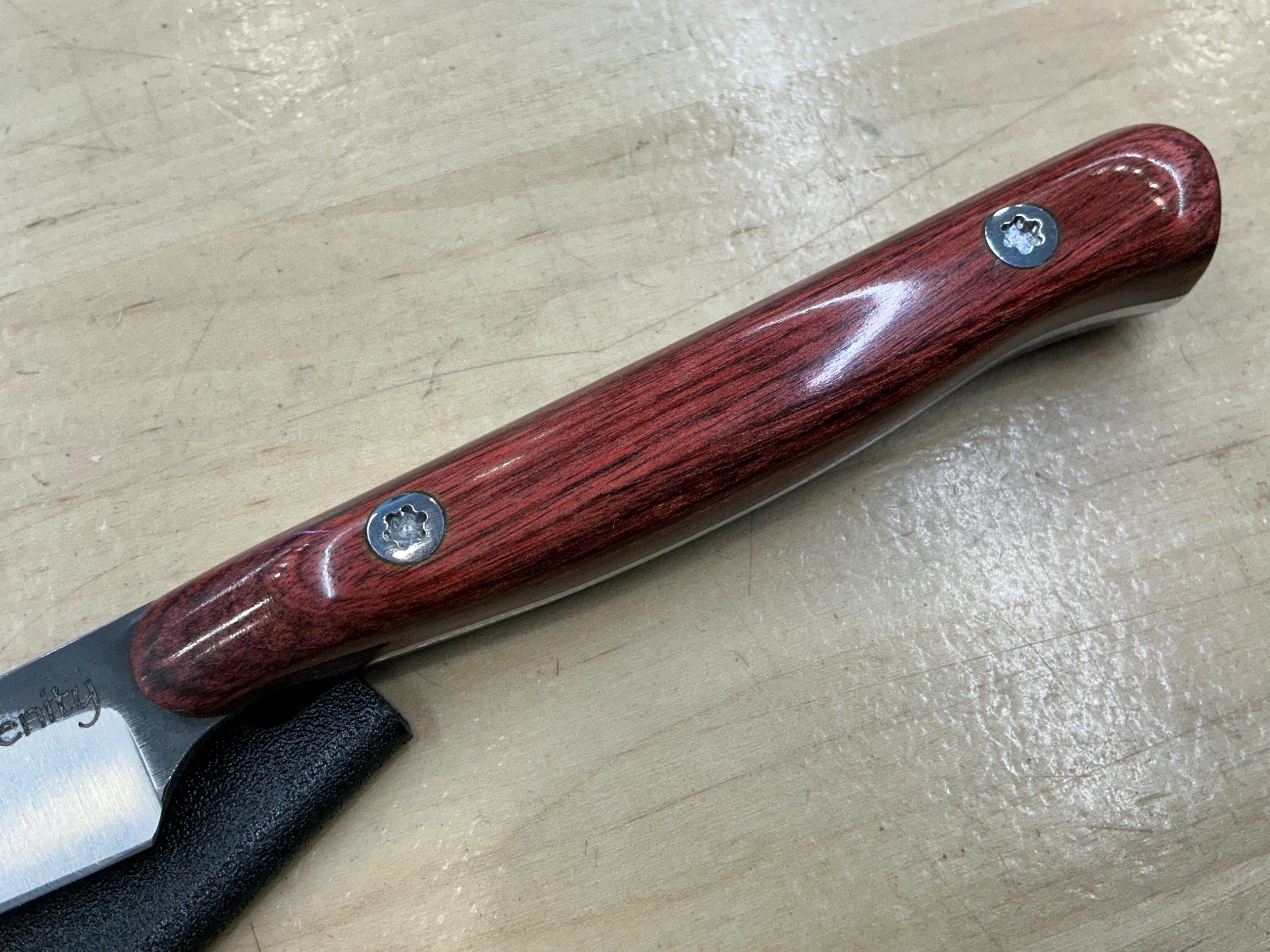 Rosewood Short Paring Knife - CPM154 - Liberty Wood Handle