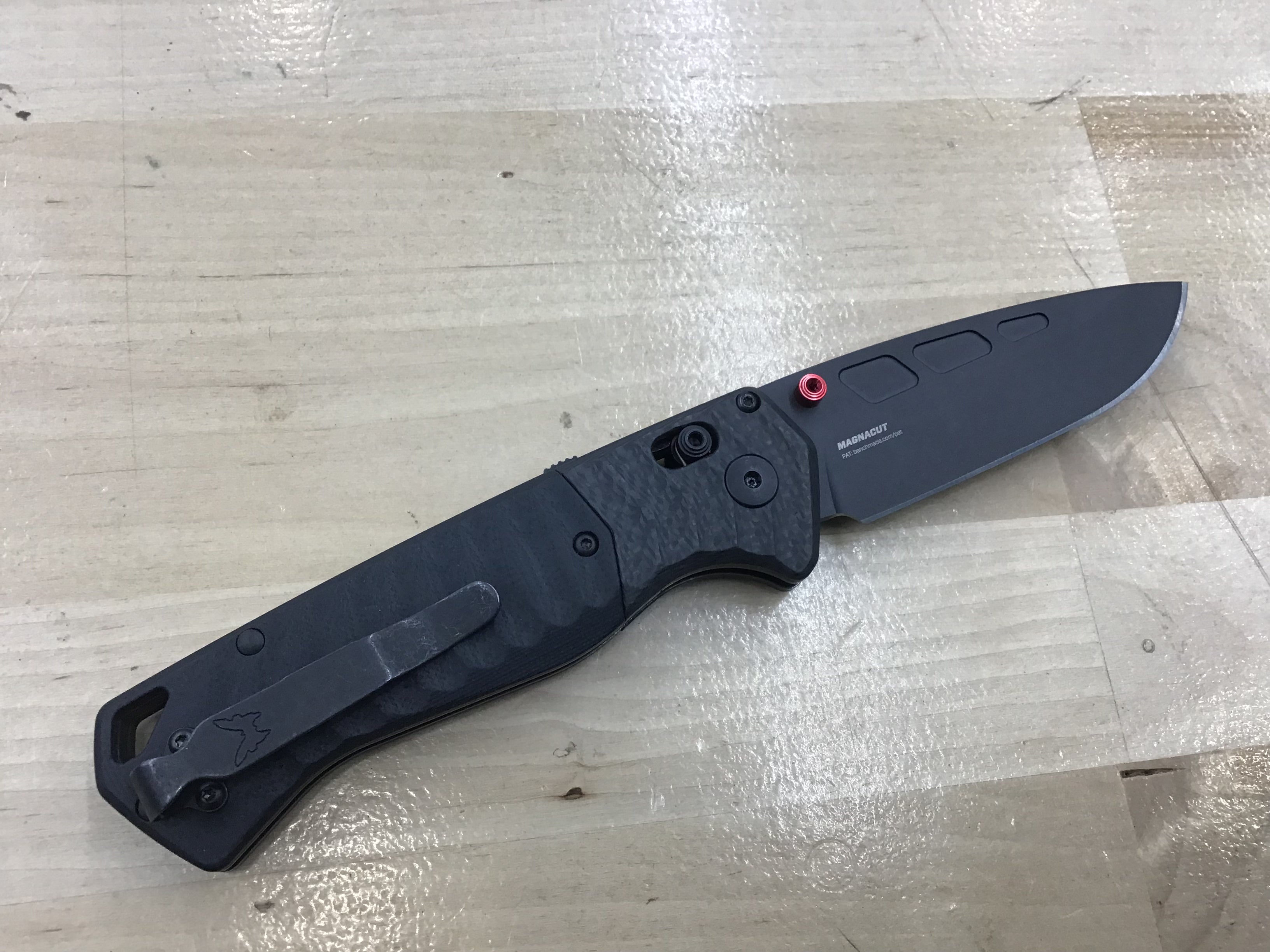 Cuchillo auxiliar PSK AXIS de Benchmade CF/G-10 negro 