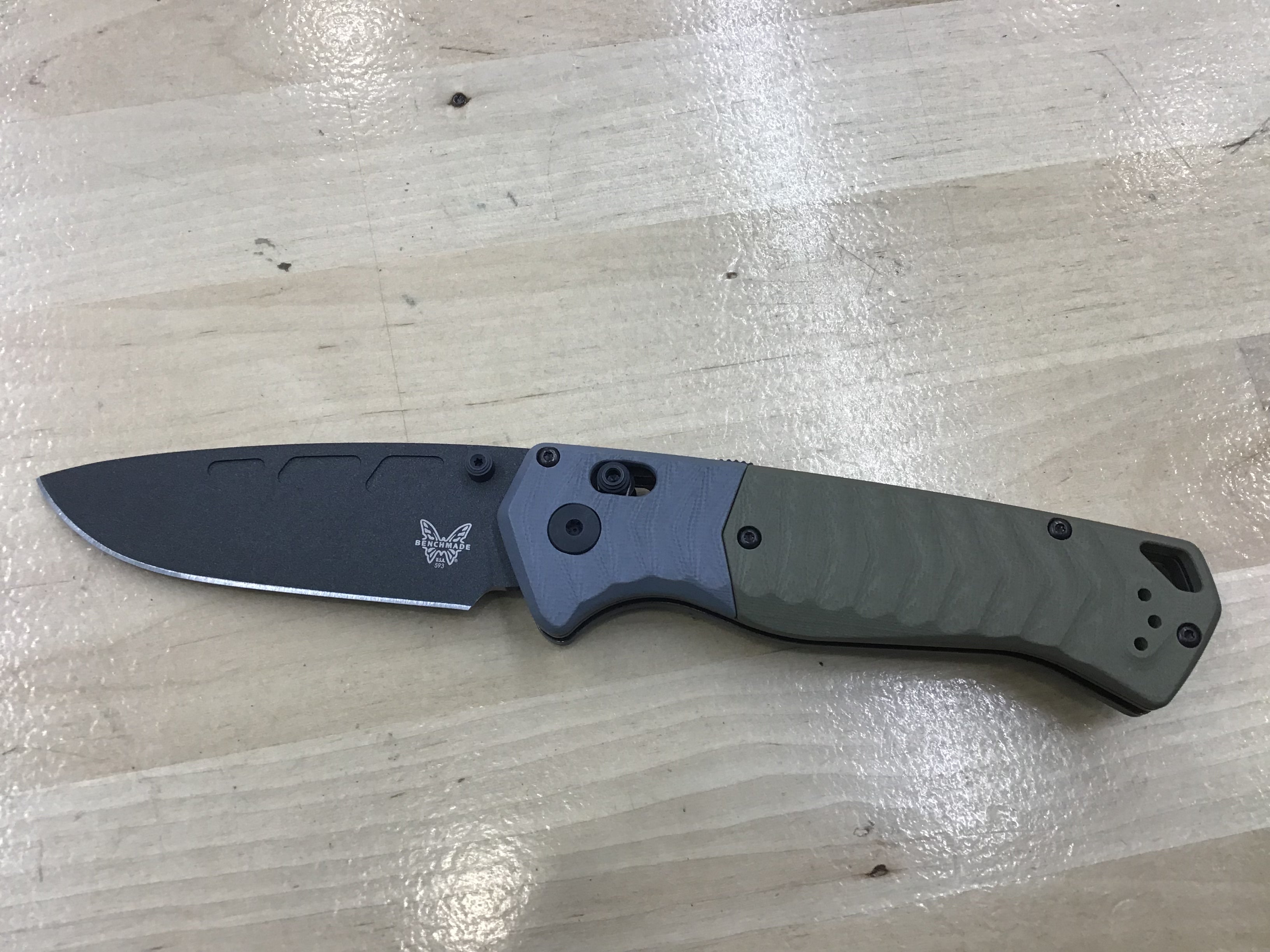 Cuchillo Benchmade PSK AXIS-Assist gris/verde OD G-10 