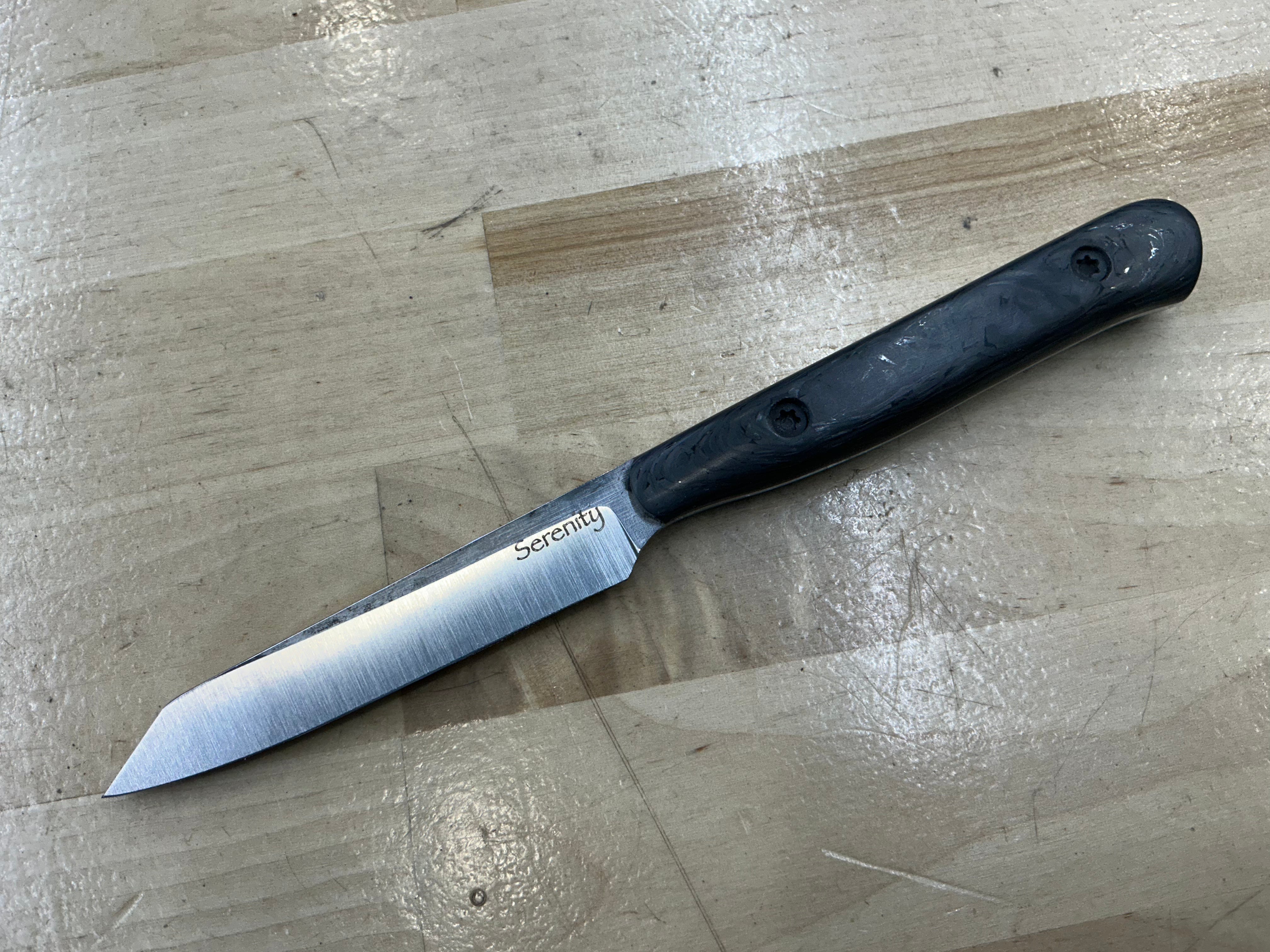 Carbon Fiber Short Paring Knife - CPM154