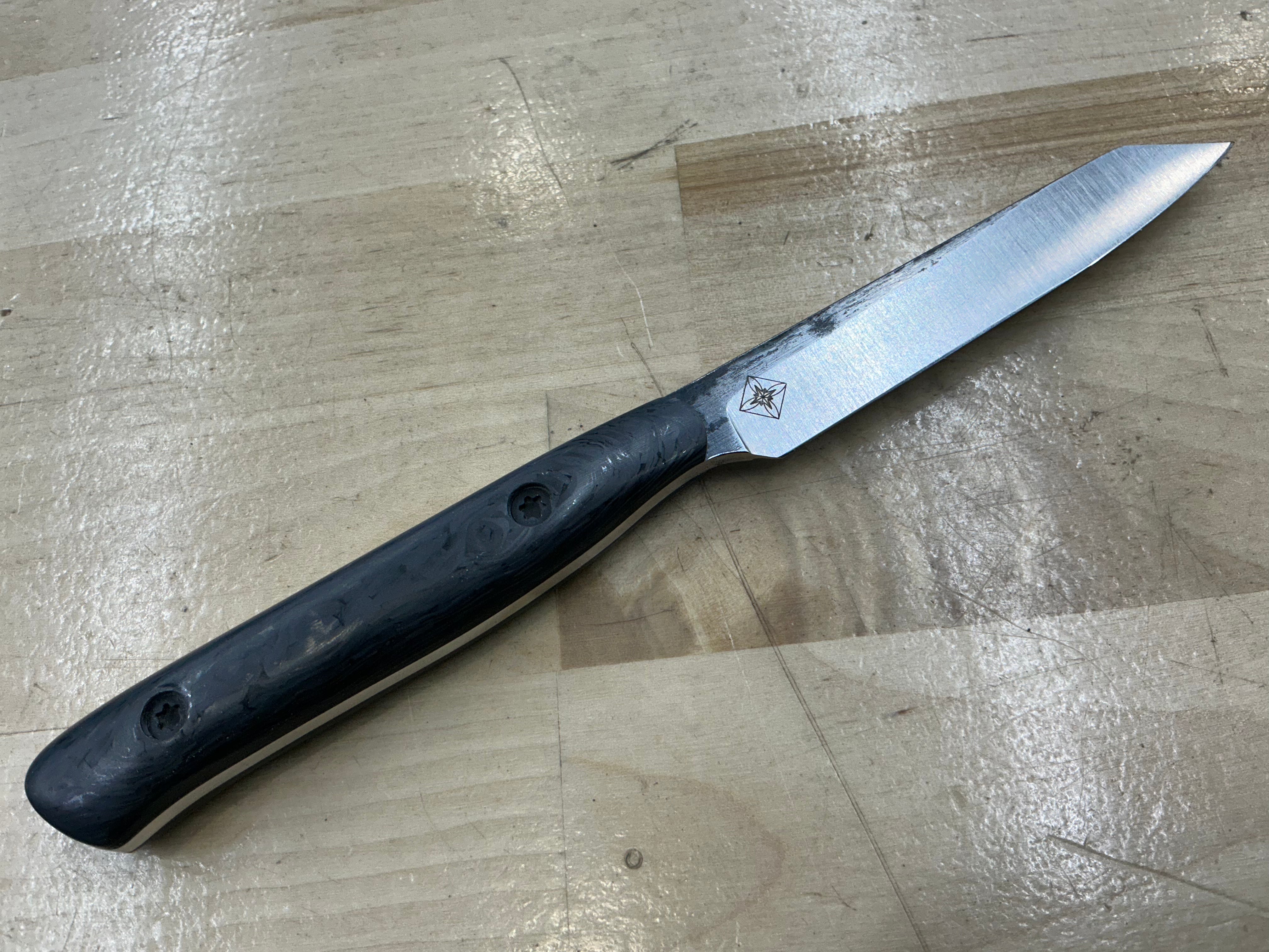 Carbon Fiber Short Paring Knife - CPM154