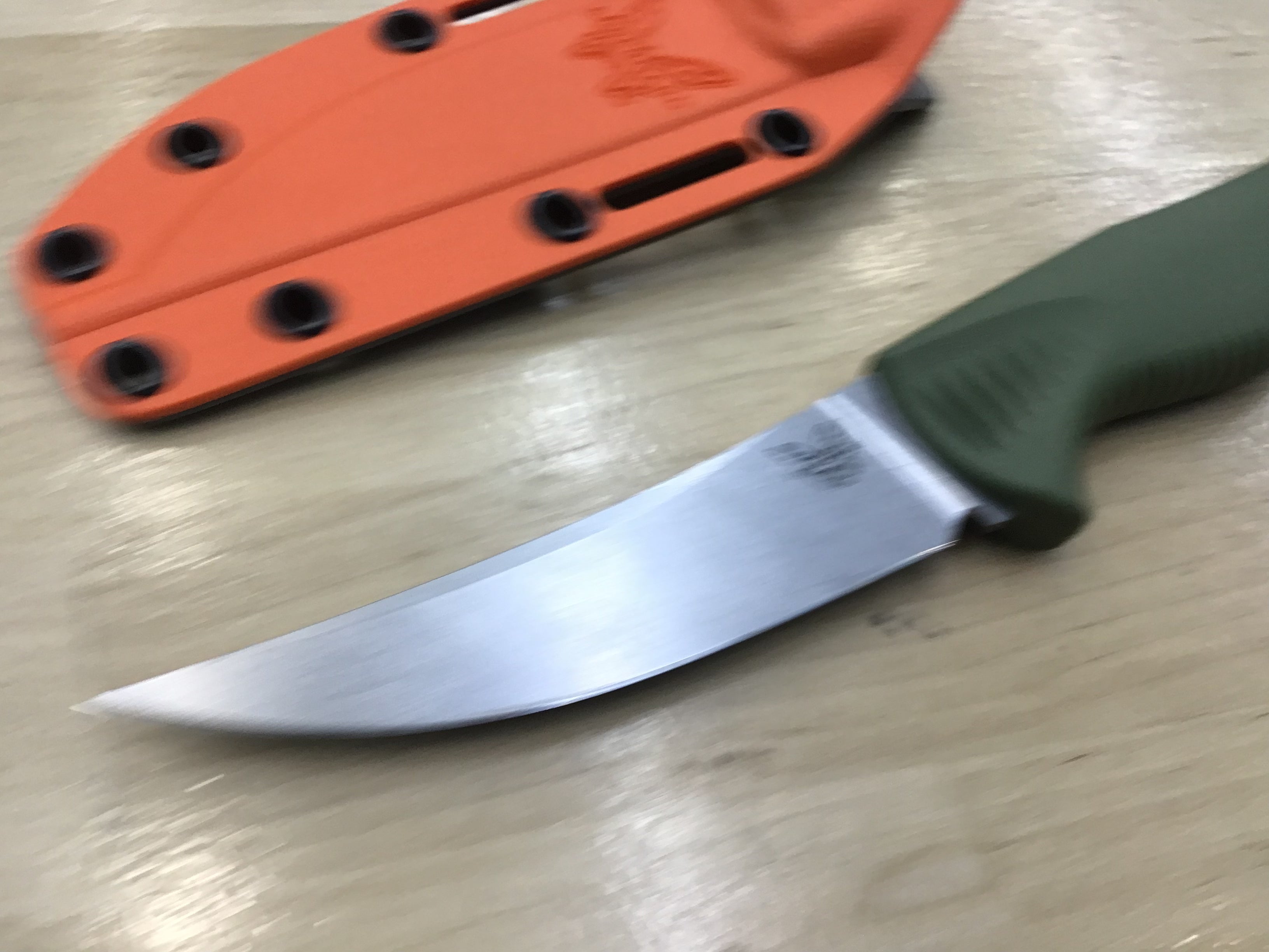 Benchmade Meatcrafter 4” CPM 154 with Dark Olive Santoprene 15505