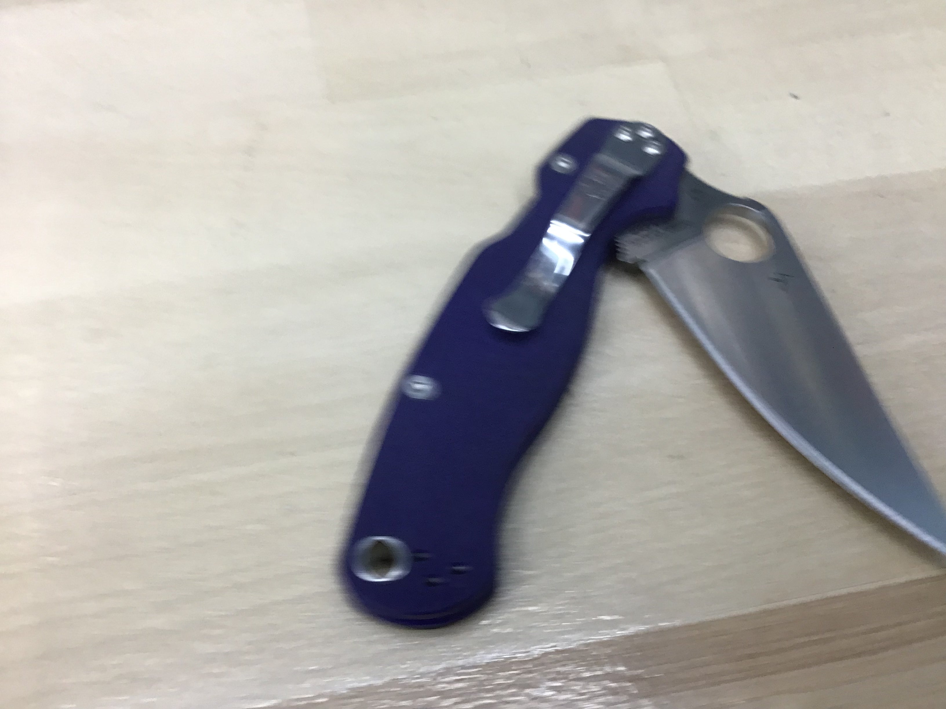 Spyderco Para Military 2 in CPM S45VN BK with Blurple G-10