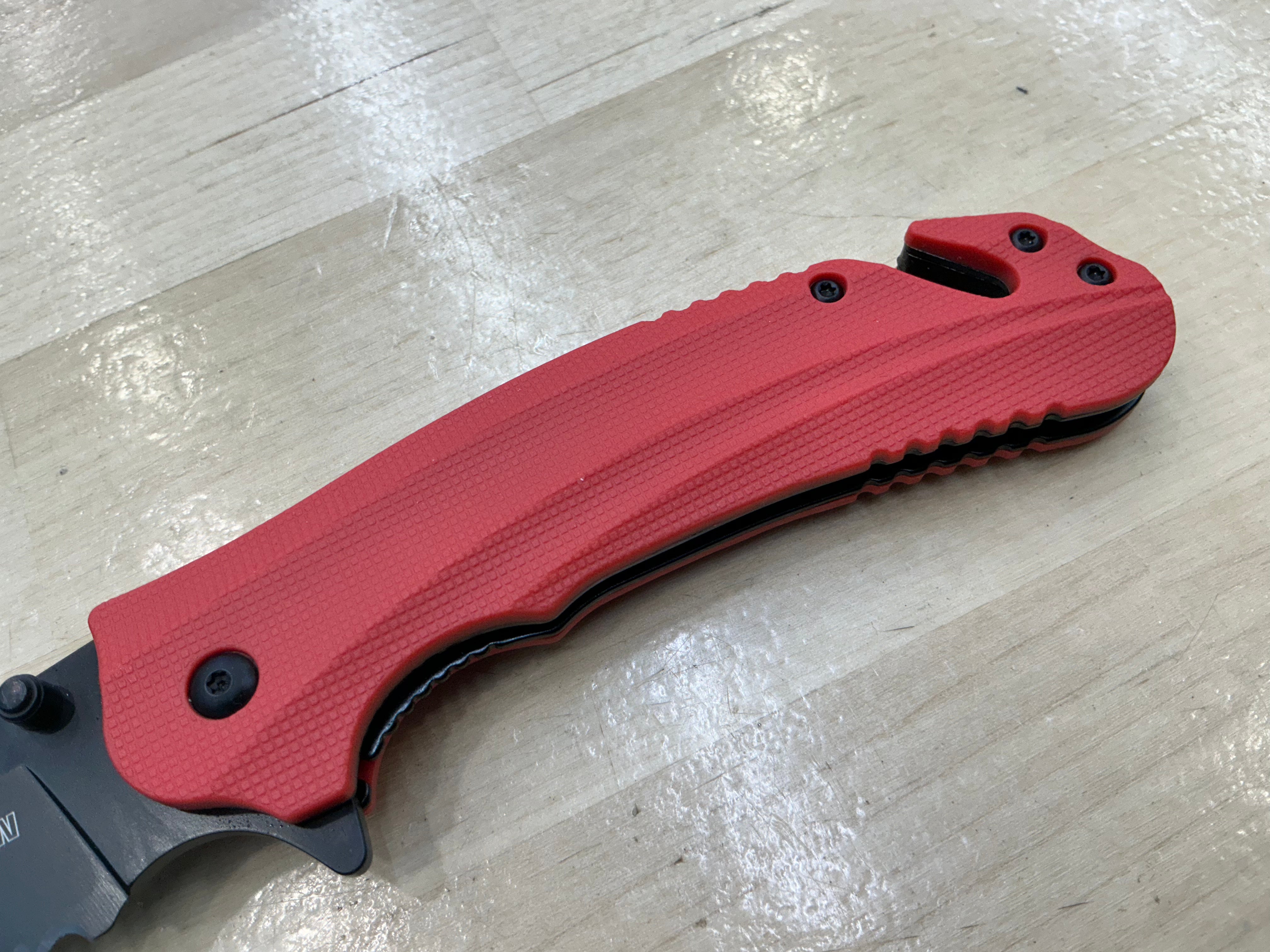 Kershaw Barricade Serrated Liner Lock Knife orange GFN  (3.5” Black Oxide) 8650ST