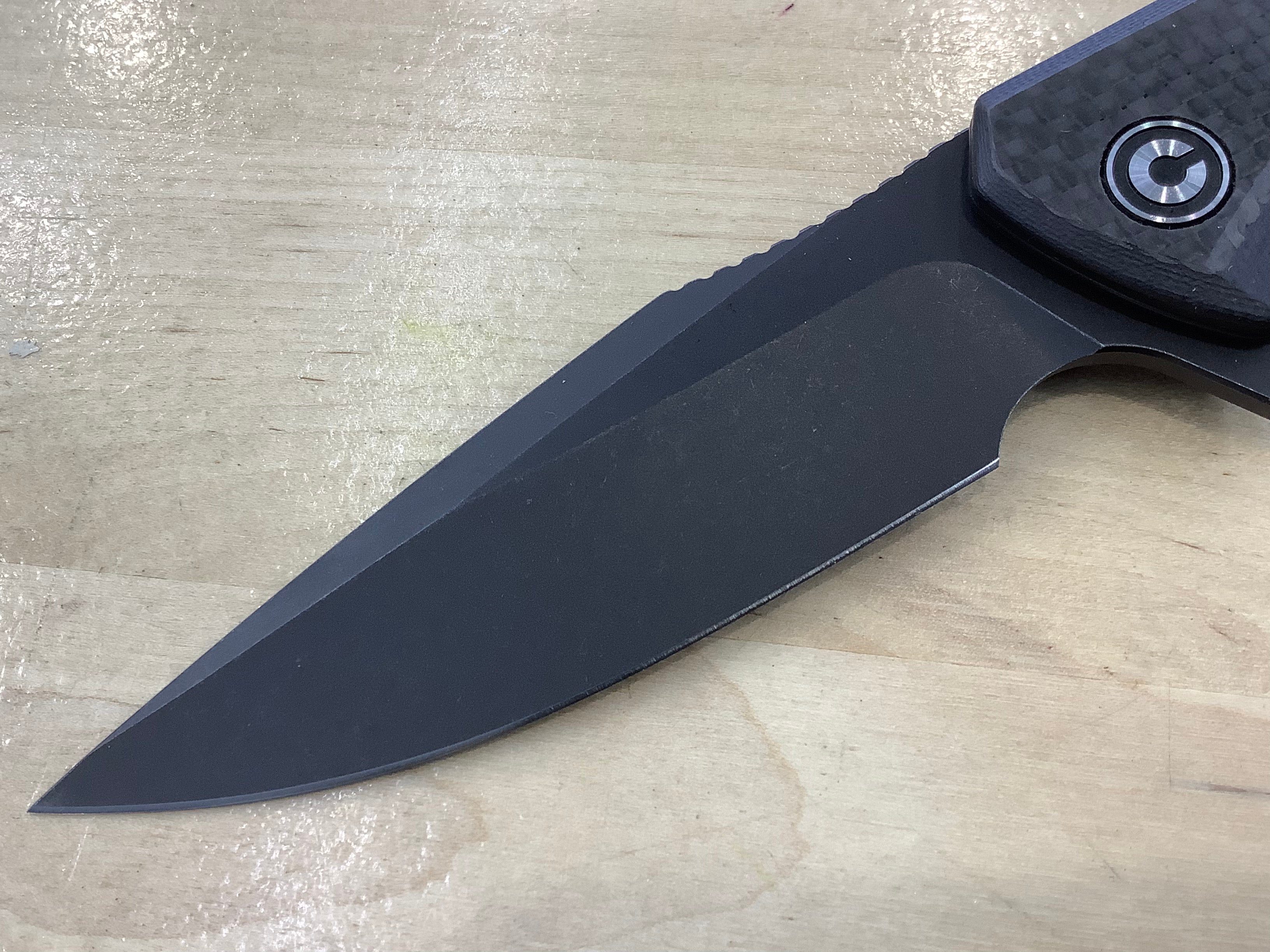 CIVIVI Baklash Flipper Knife G10 & Carbon Fiber Handle (3.5" 9Cr18MoV Blade) C801I
