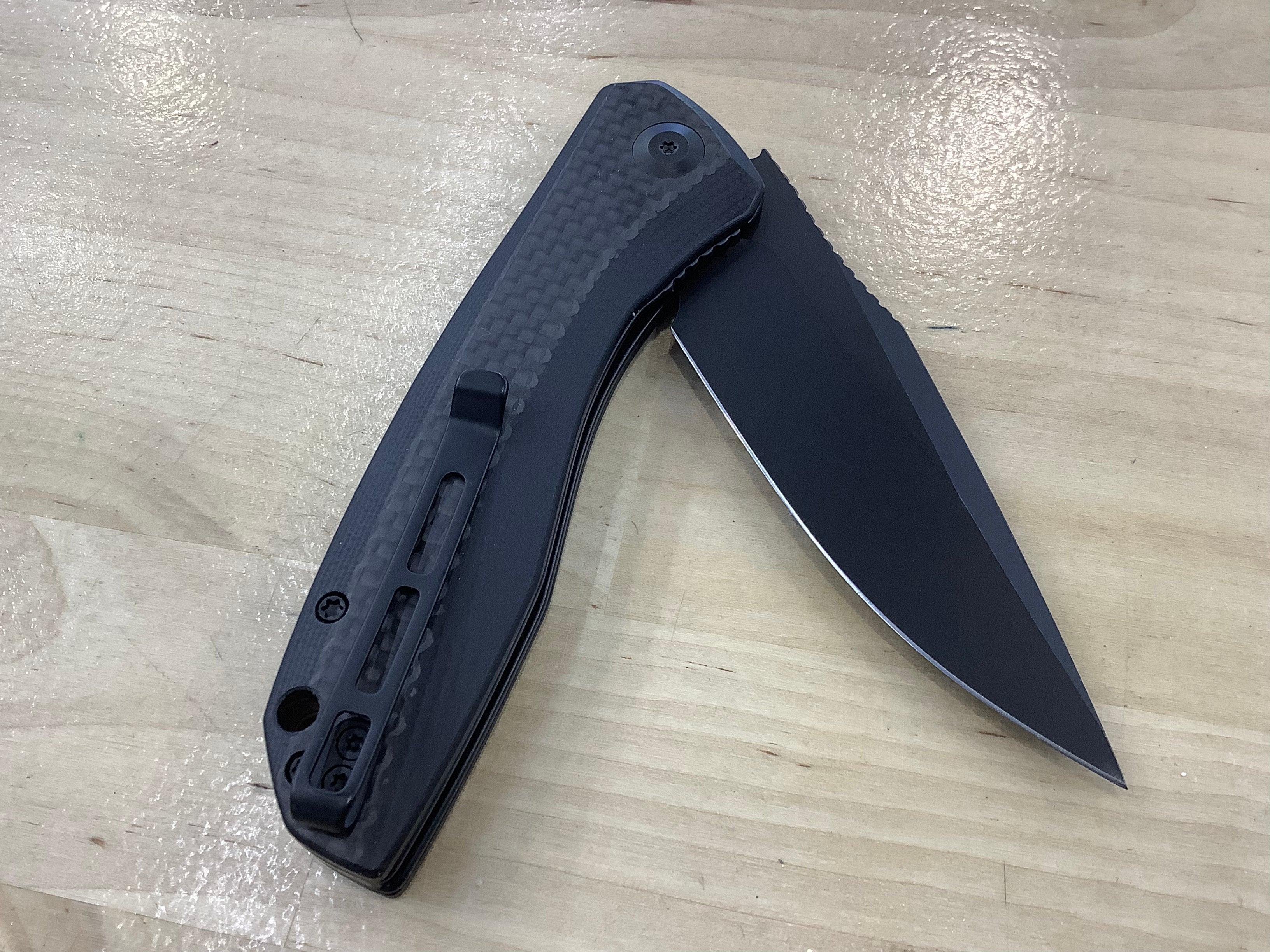 CIVIVI Baklash Flipper Knife G10 & Carbon Fiber Handle (3.5" 9Cr18MoV Blade) C801I