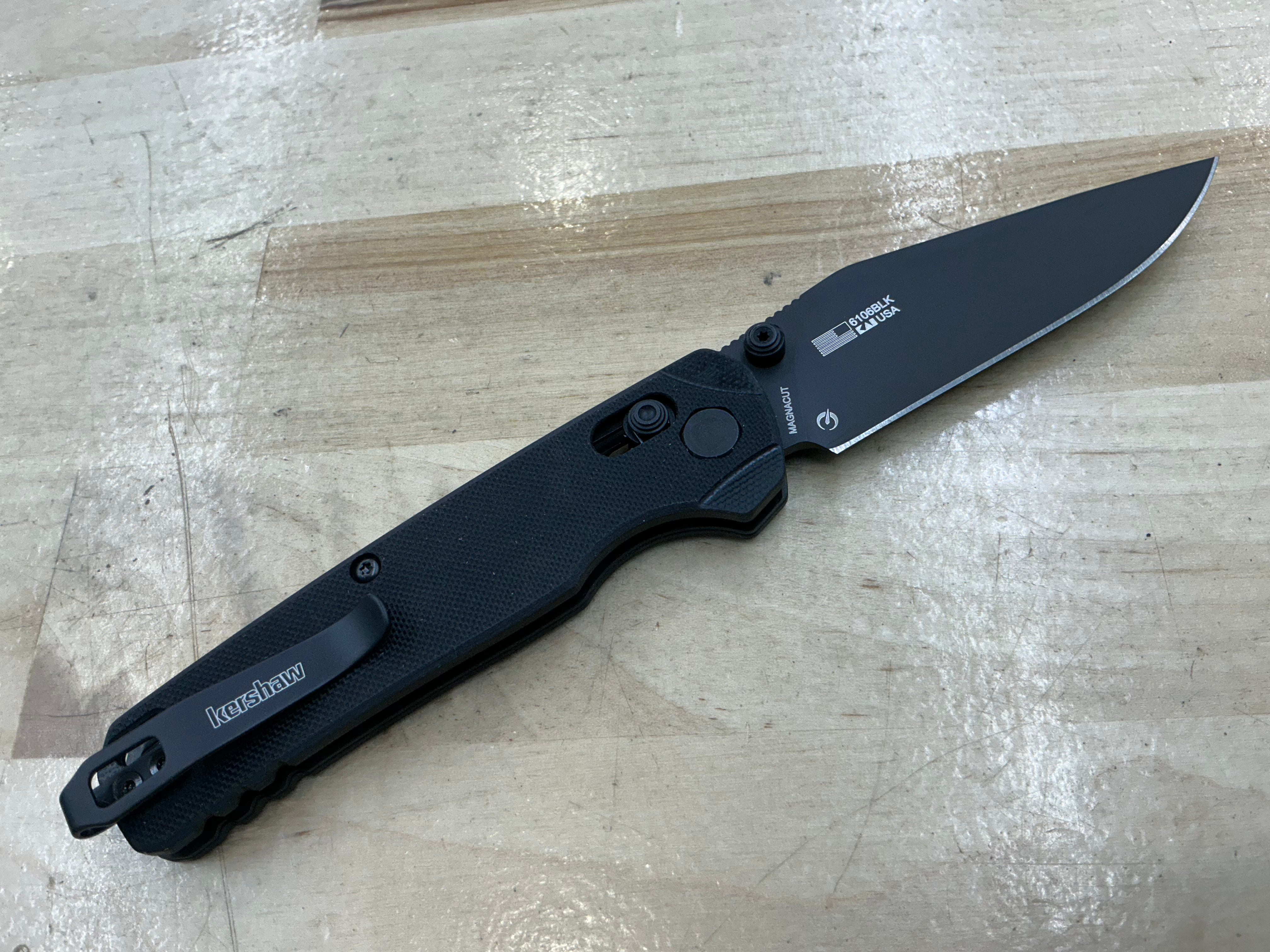 Kershaw Bel Air Clip Point Black G-10 & PVD 6106BLK