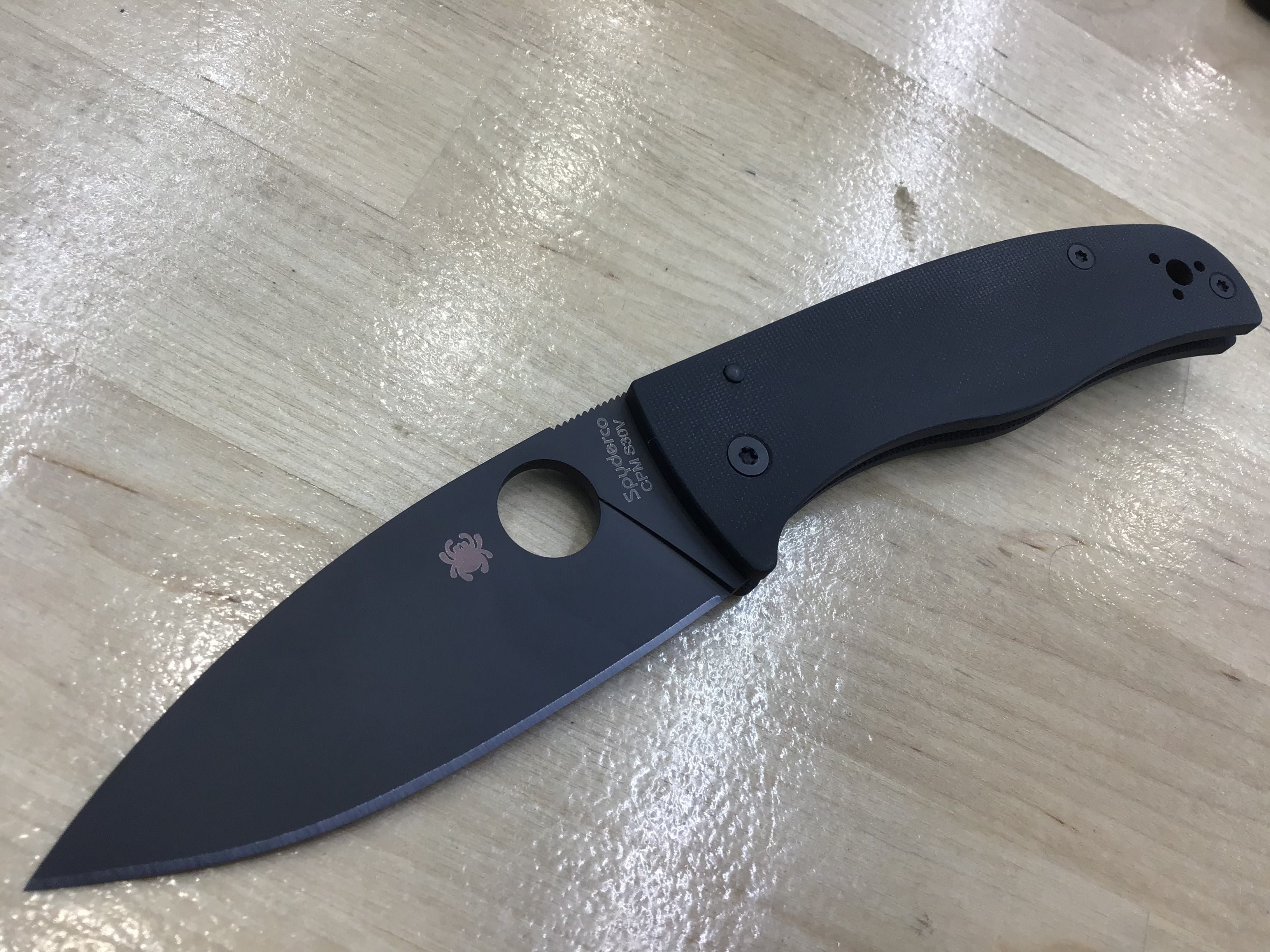 Spyderco Bodacious Compression Lock Knife Black G-10