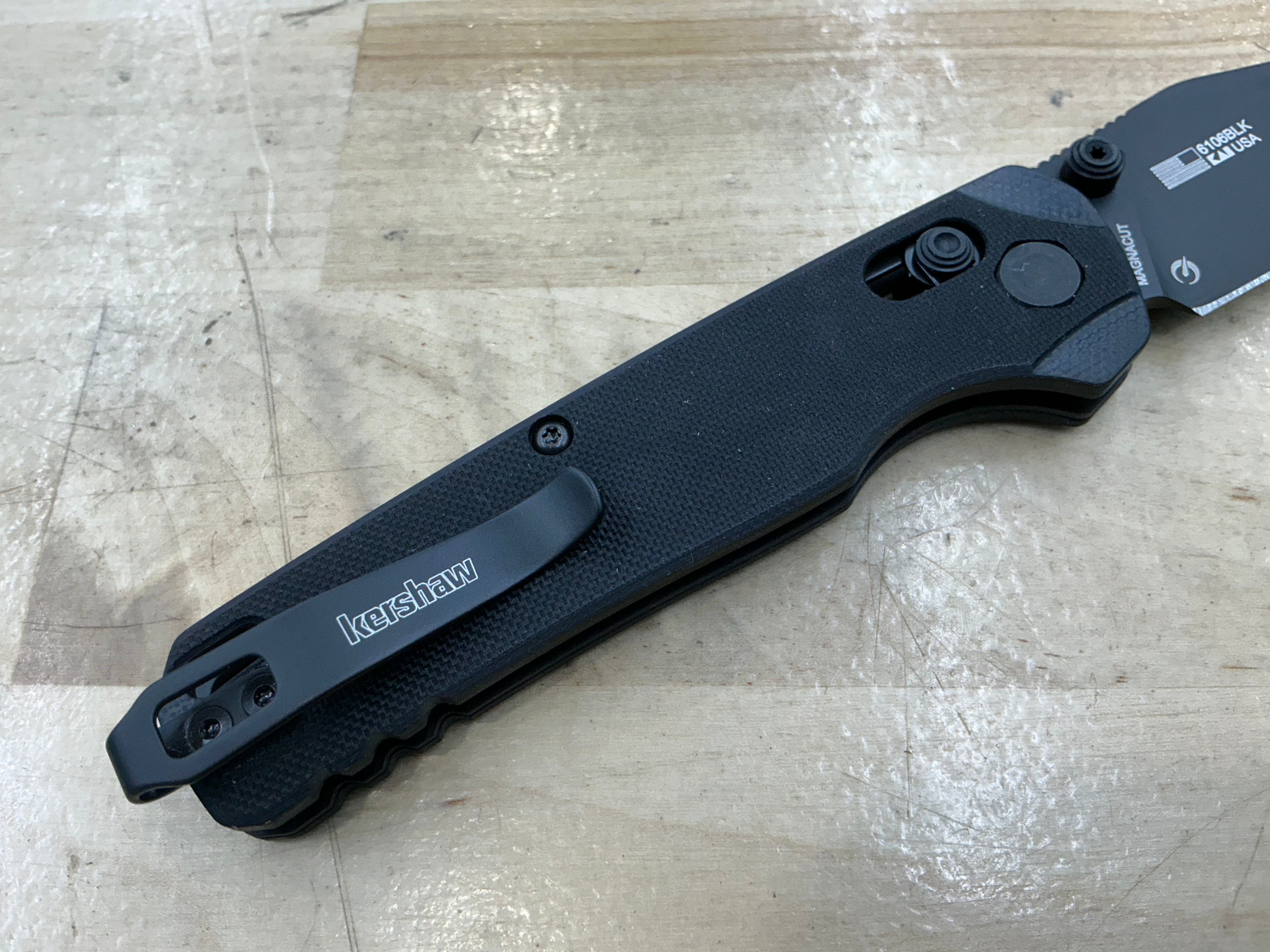 Kershaw Bel Air Clip Point Black G-10 & PVD 6106BLK