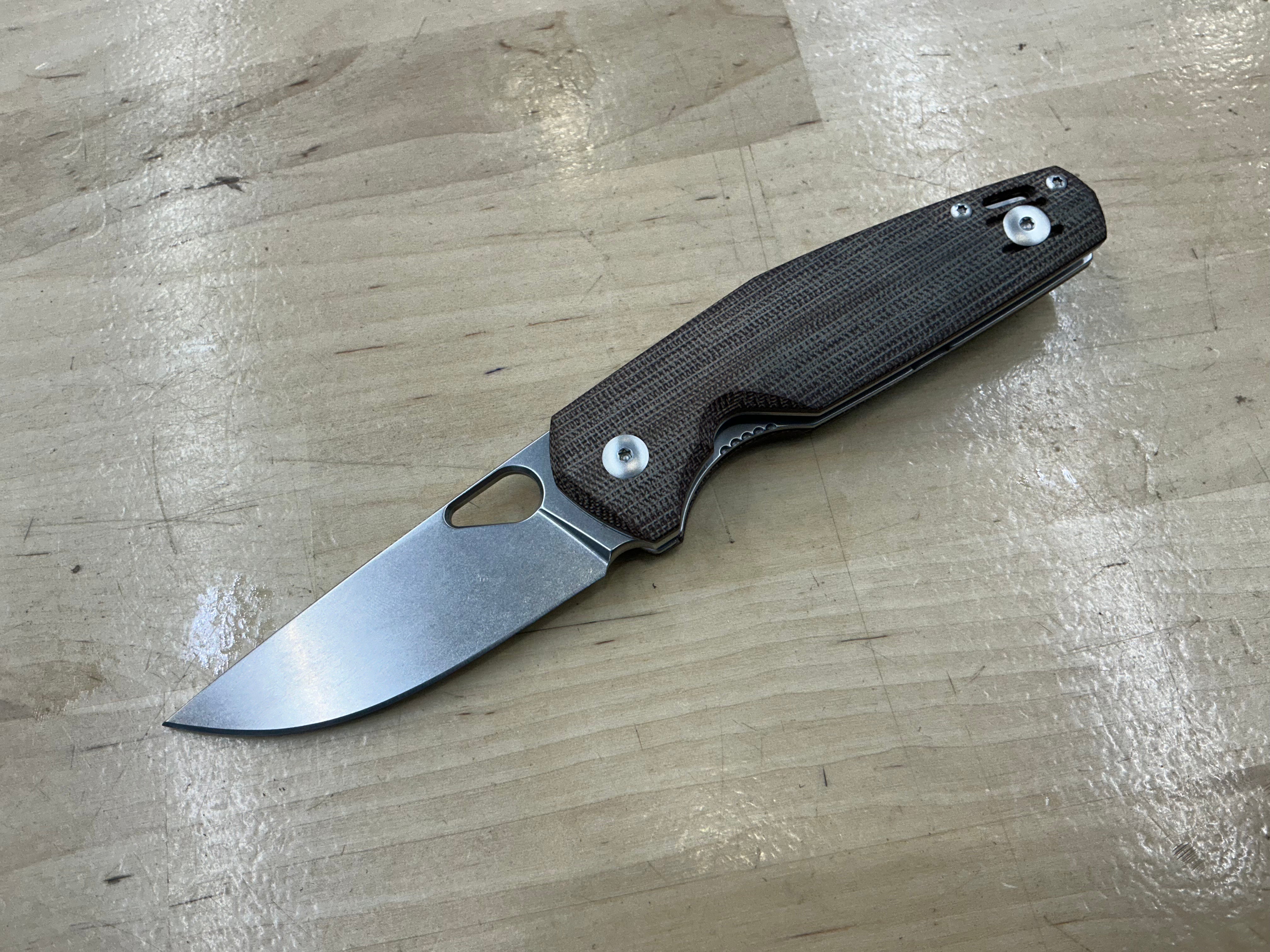 Giant Mouse Ace Nimbus V2 Natural Micarta ELMAX