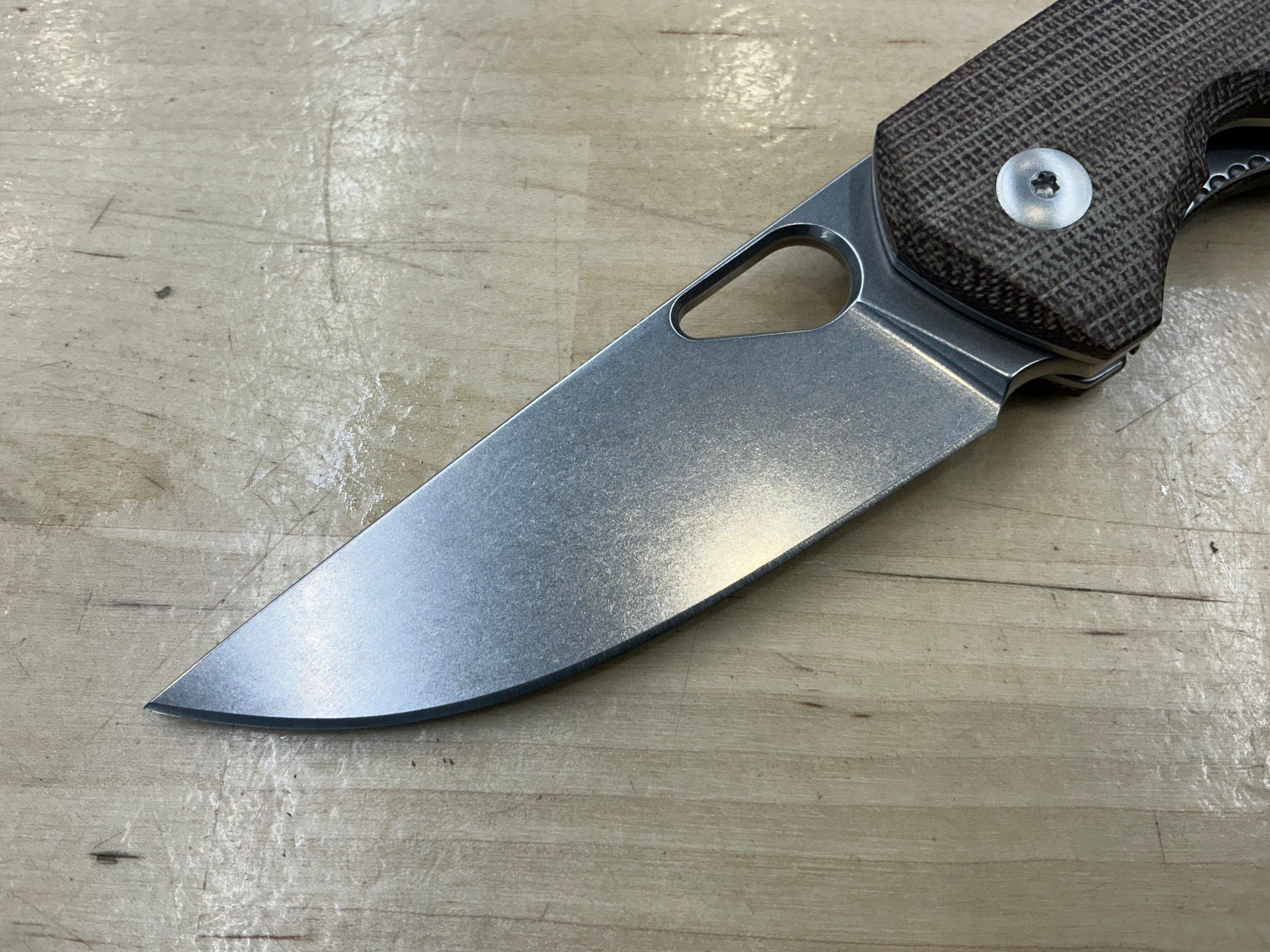 Giant Mouse Ace Nimbus V2 Natural Micarta ELMAX