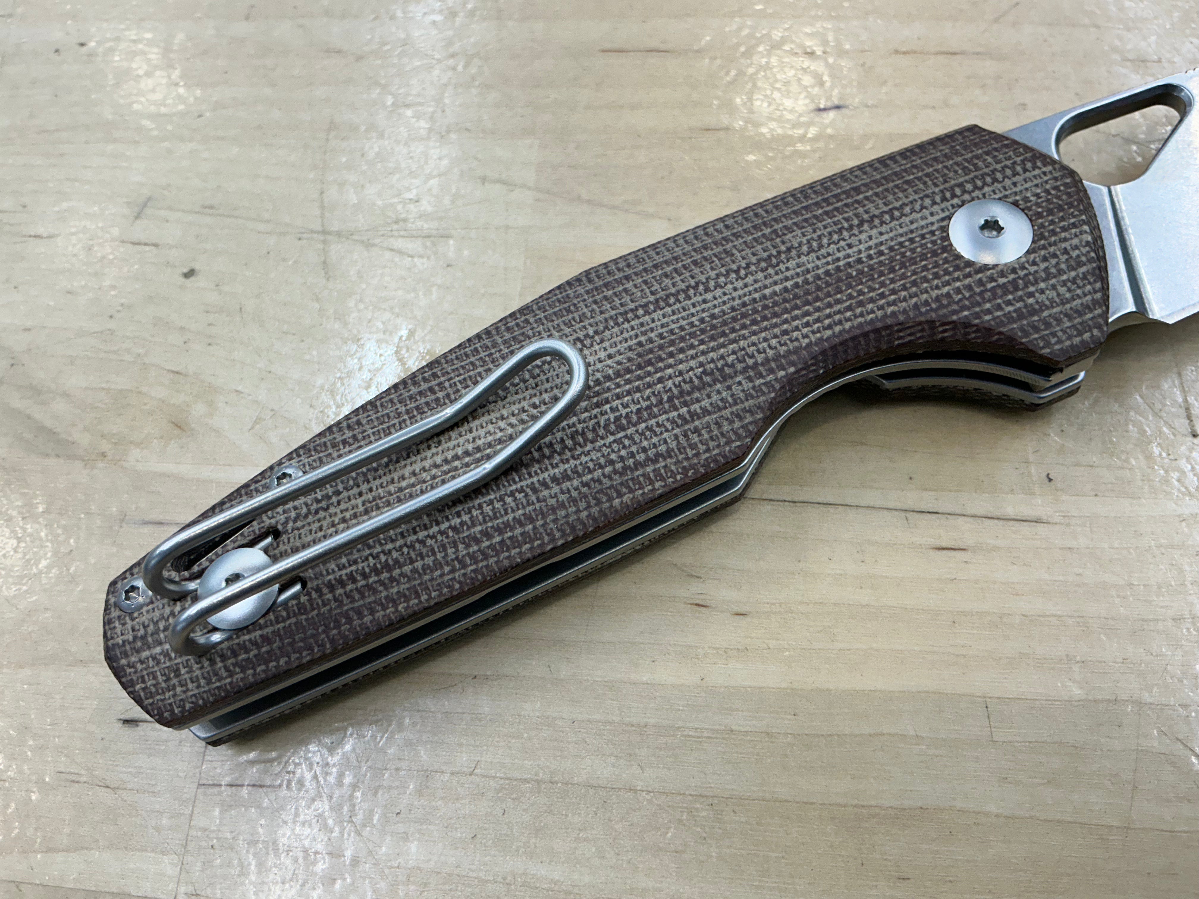 Giant Mouse Ace Nimbus V2 Natural Micarta ELMAX