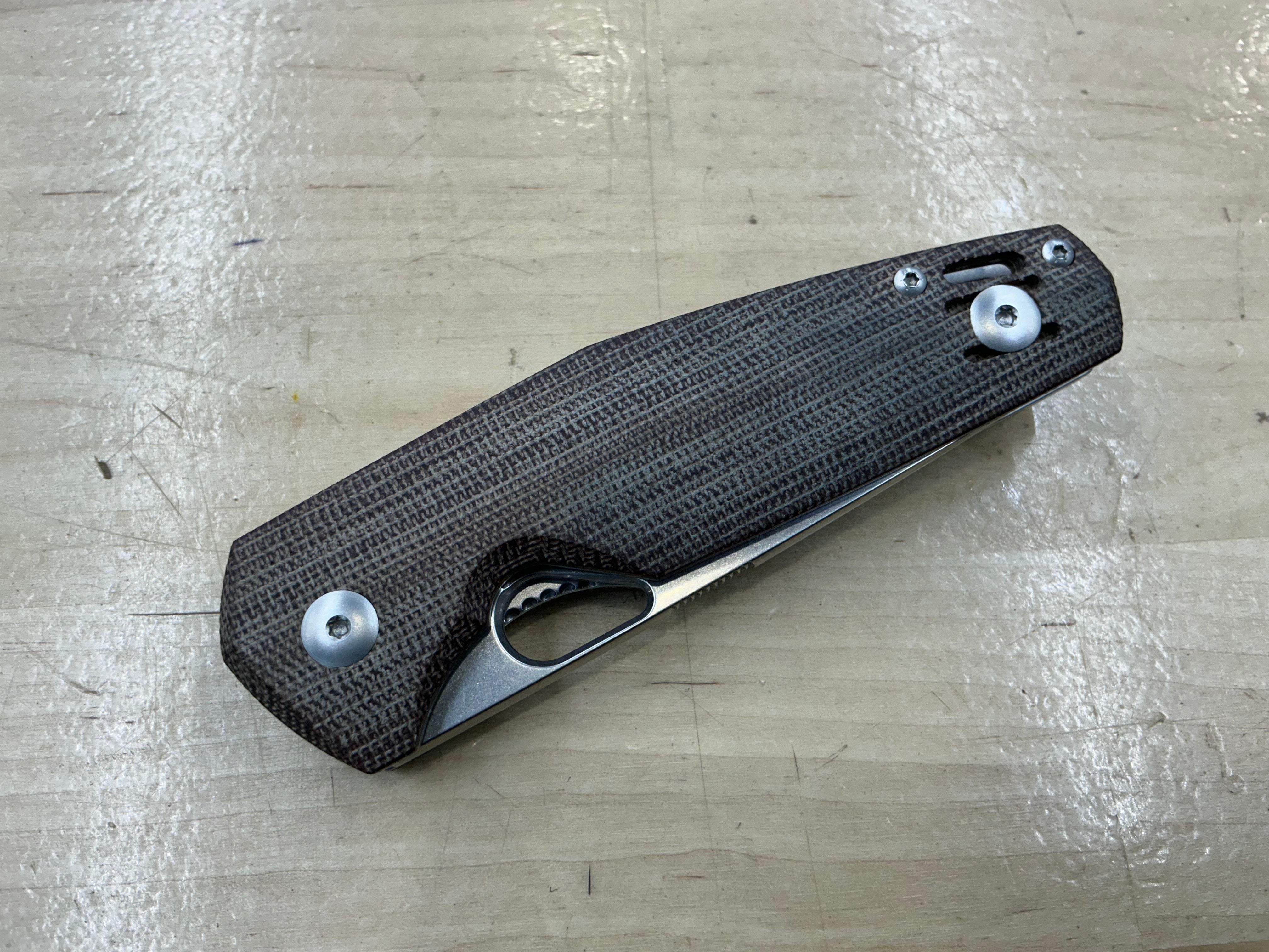 Giant Mouse Ace Nimbus V2 Natural Micarta ELMAX