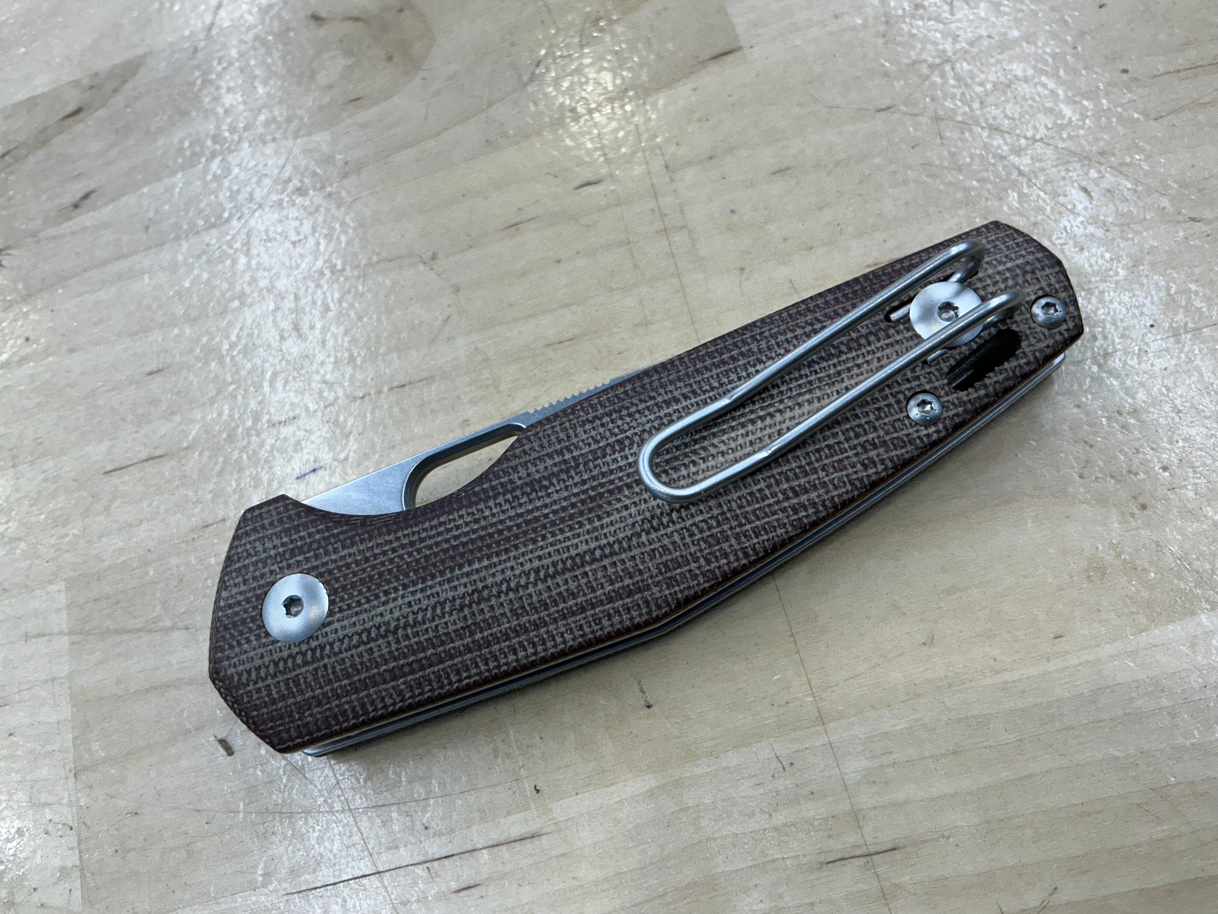 Giant Mouse Ace Nimbus V2 Natural Micarta ELMAX