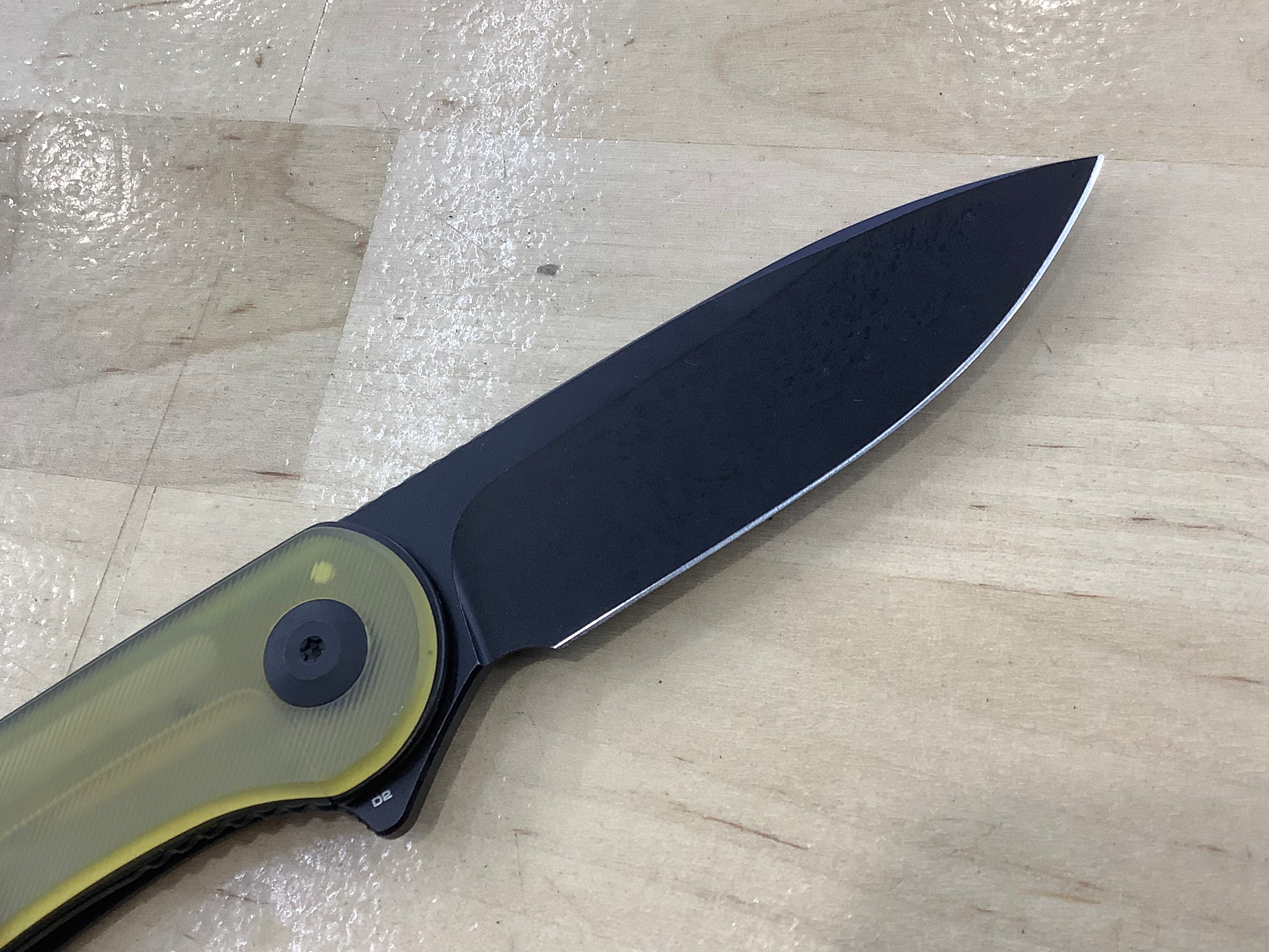 CIVIVI Elementum Flipper Knife Bead Blasted Ultem Handle (2.96" D2 Black coated Blade) C907A-5