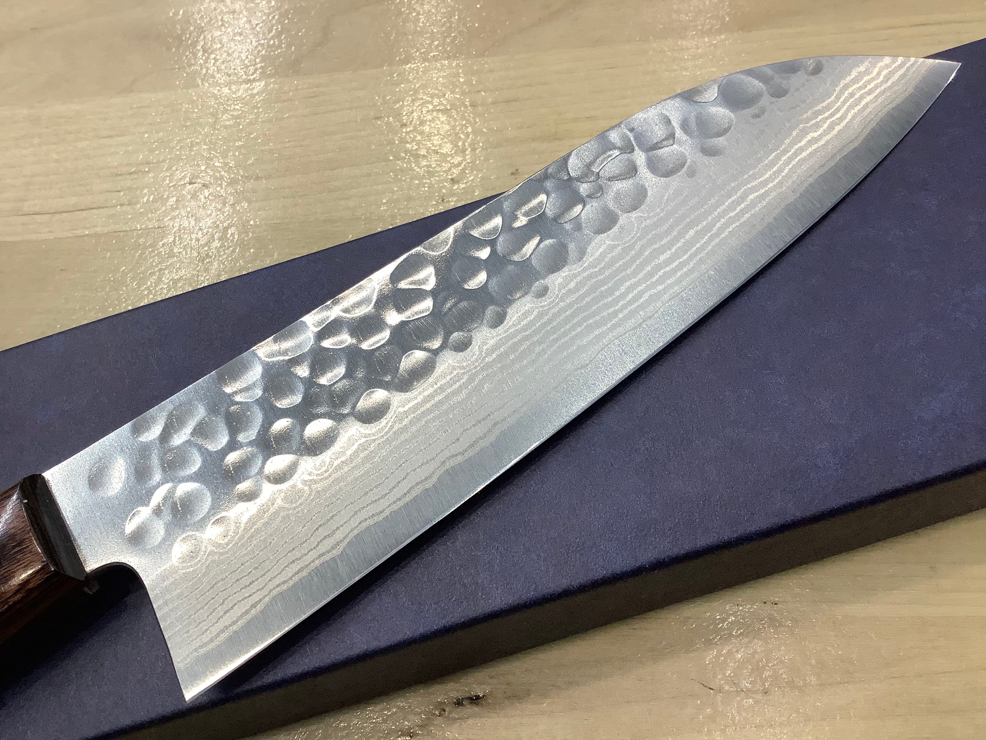 Santoku de Damasco texturizado Yoshimi Kato de 170 mm (7”)