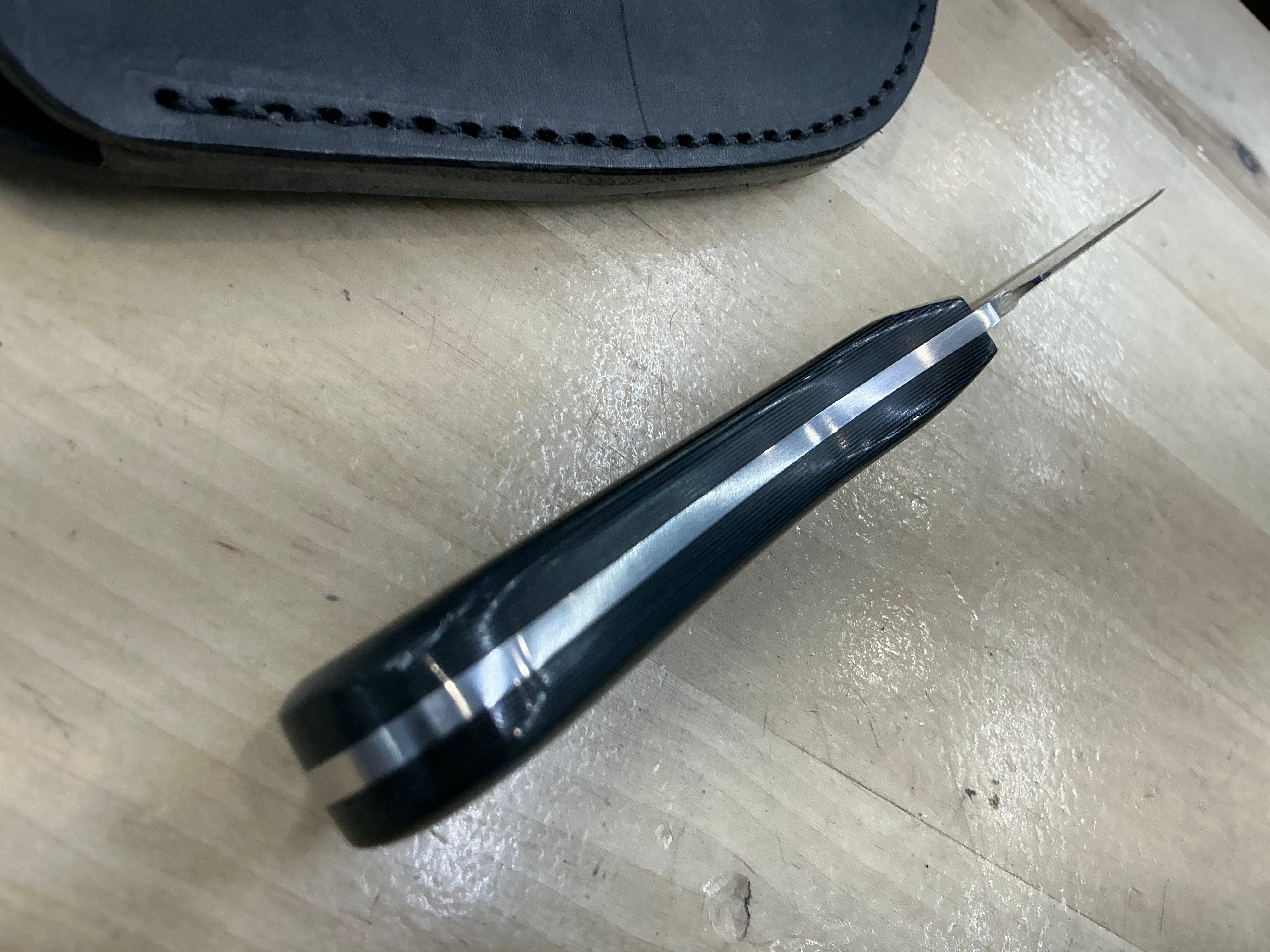 713 Utility Knife in CPM MagnaCut with Black/Grey G-10 Handle