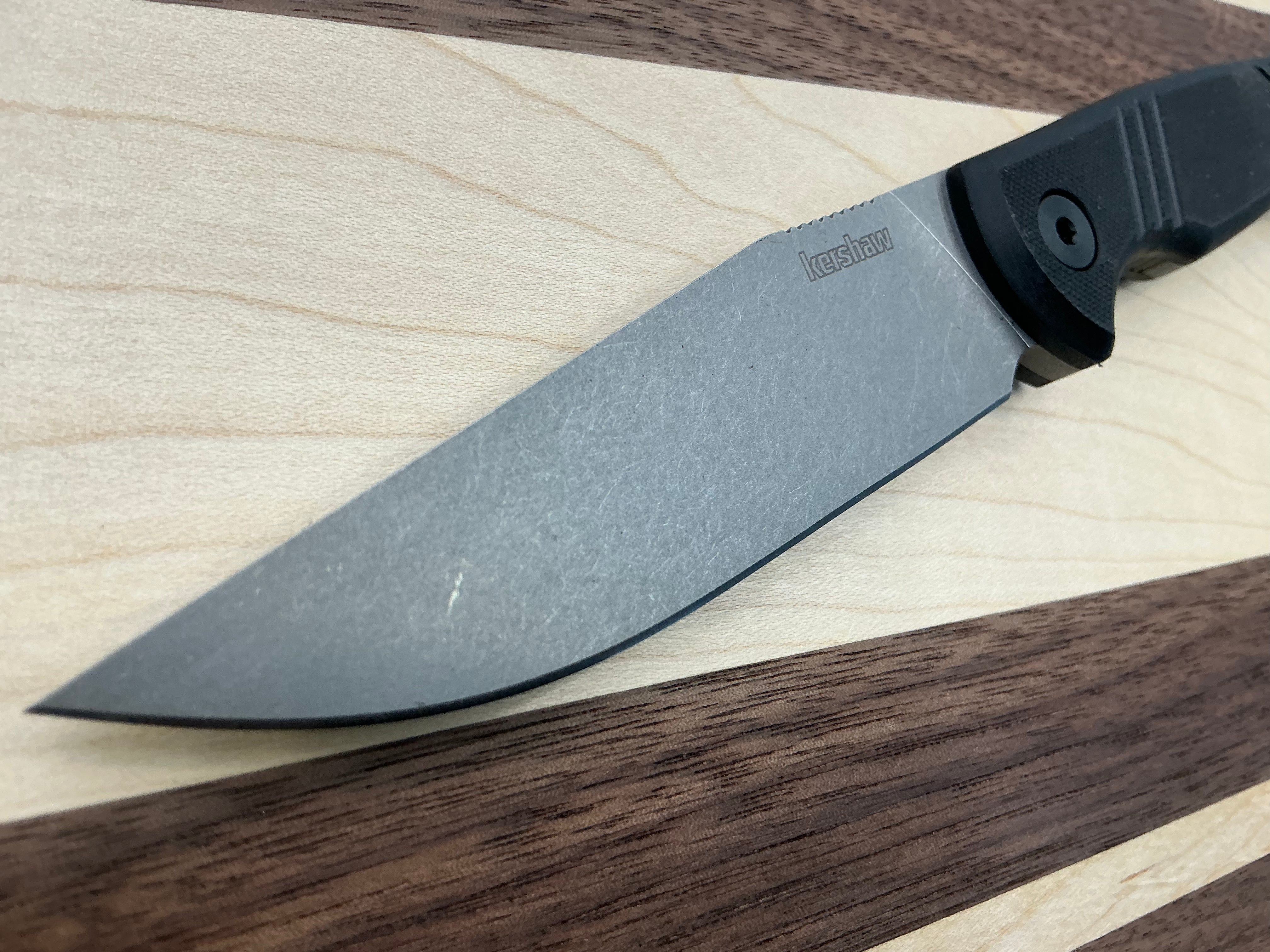 Kershaw Pack Mule Fixed Blade Knife Black G-10 (3.9" Working) 1089