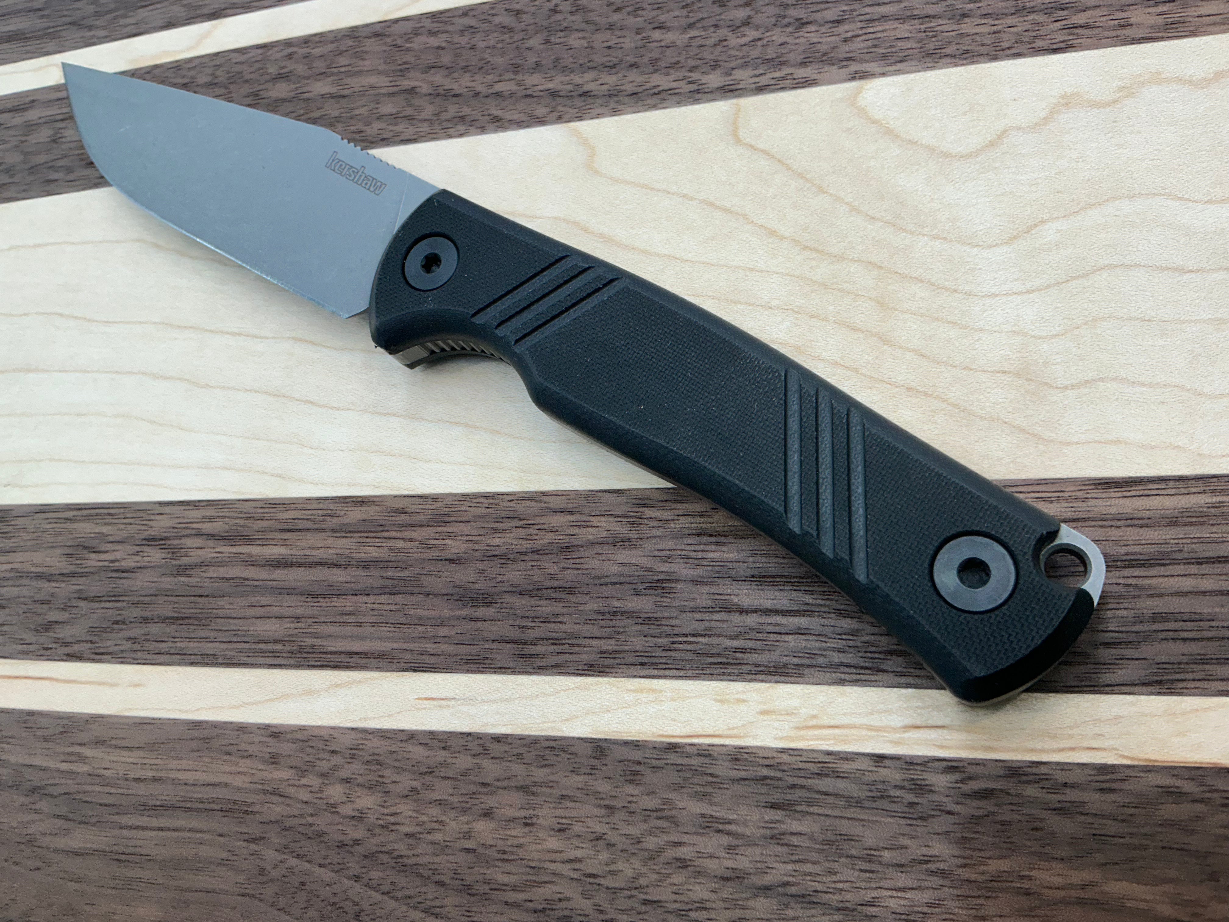 Kershaw Pack Mule Fixed Blade Knife Black G-10 (3.9" Working) 1089