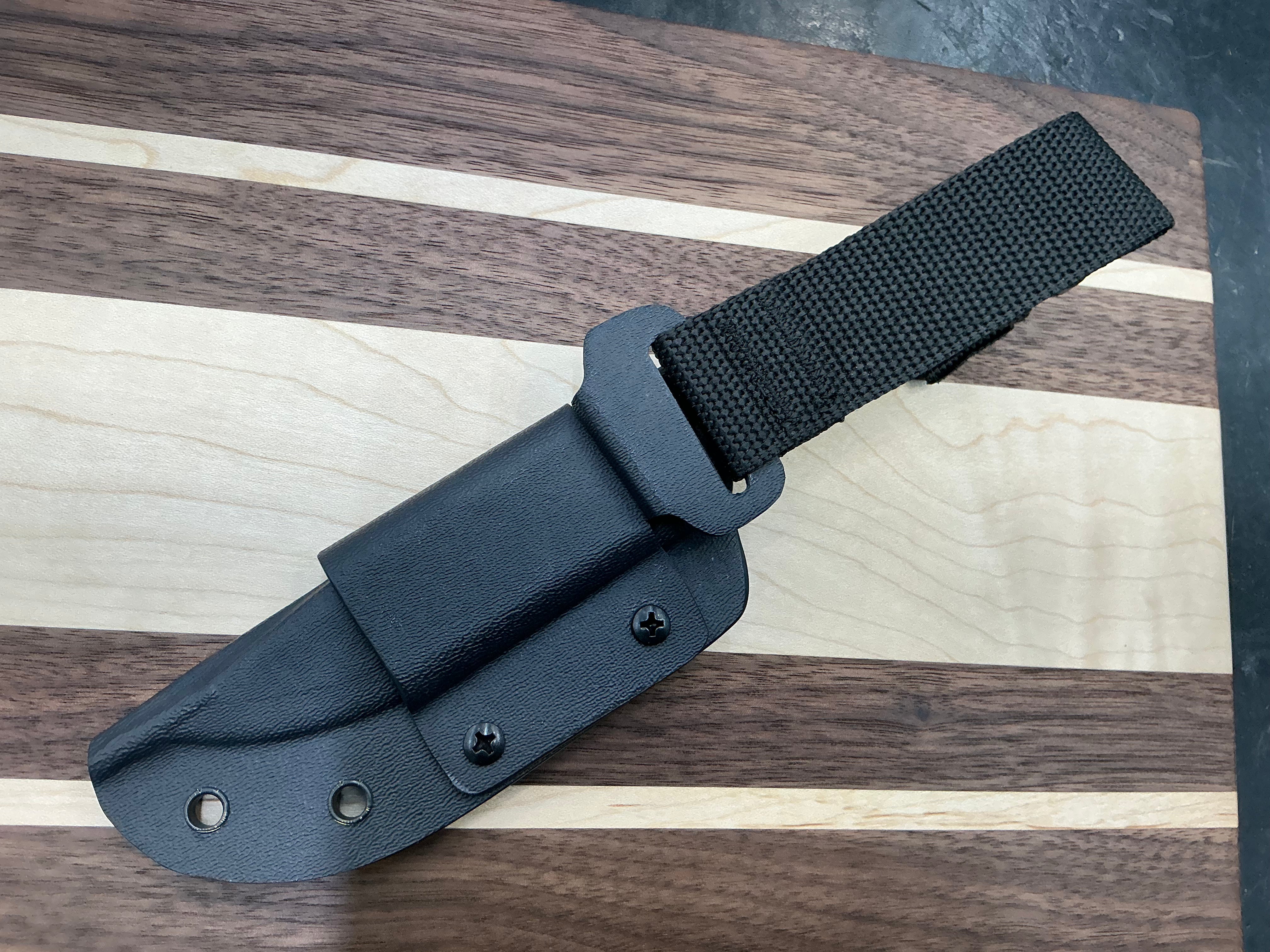 Kershaw Pack Mule Fixed Blade Knife Black G-10 (3.9" Working) 1089