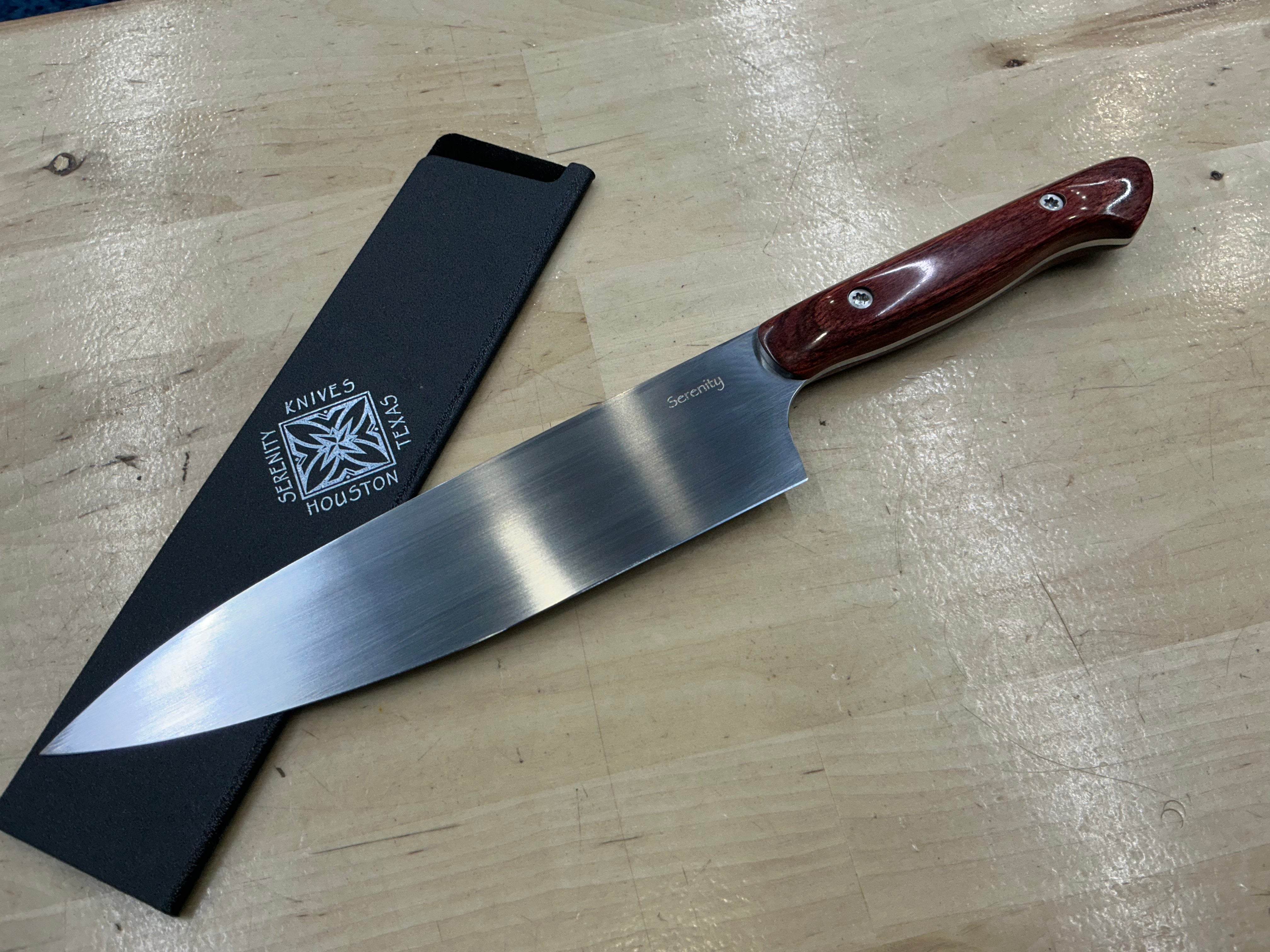 Rosewood Gyuto - CPM154 - Liberty Wood Handle