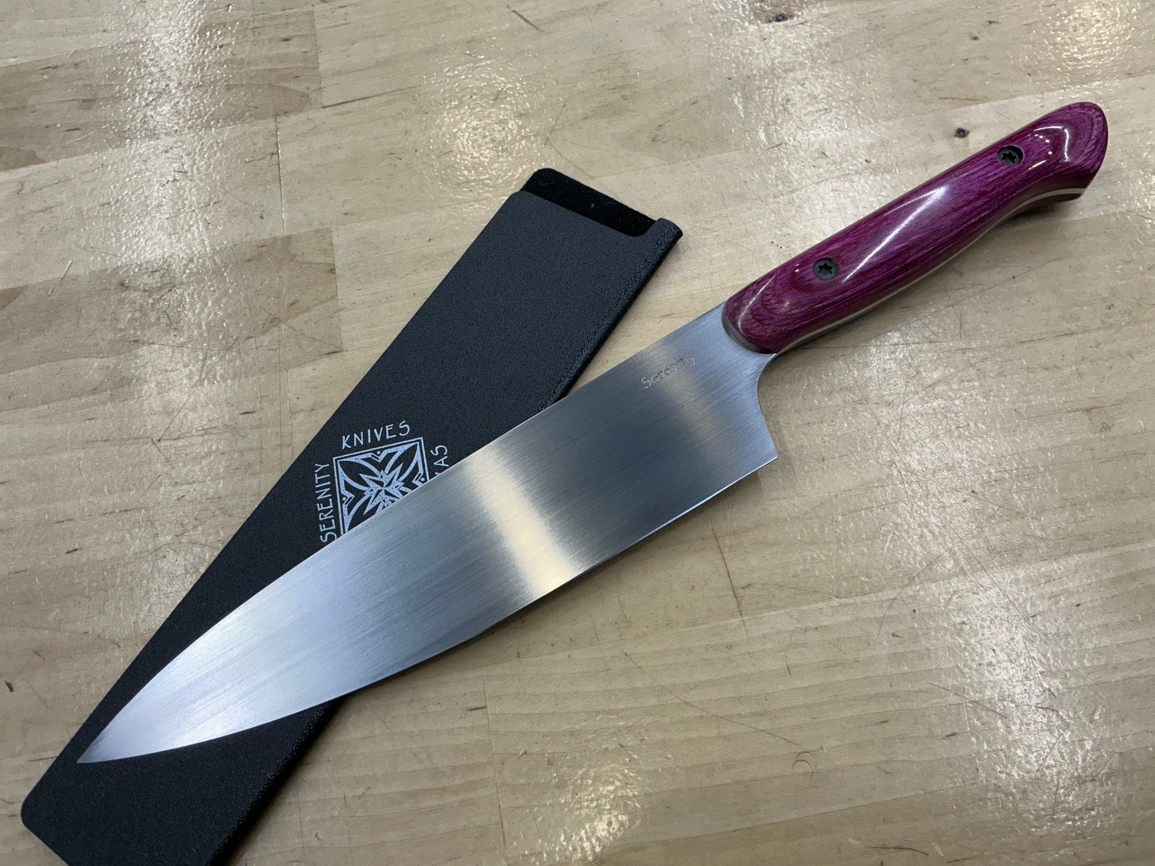 Fuchsia Gyuto - CPM154 - Liberty Wood Handle
