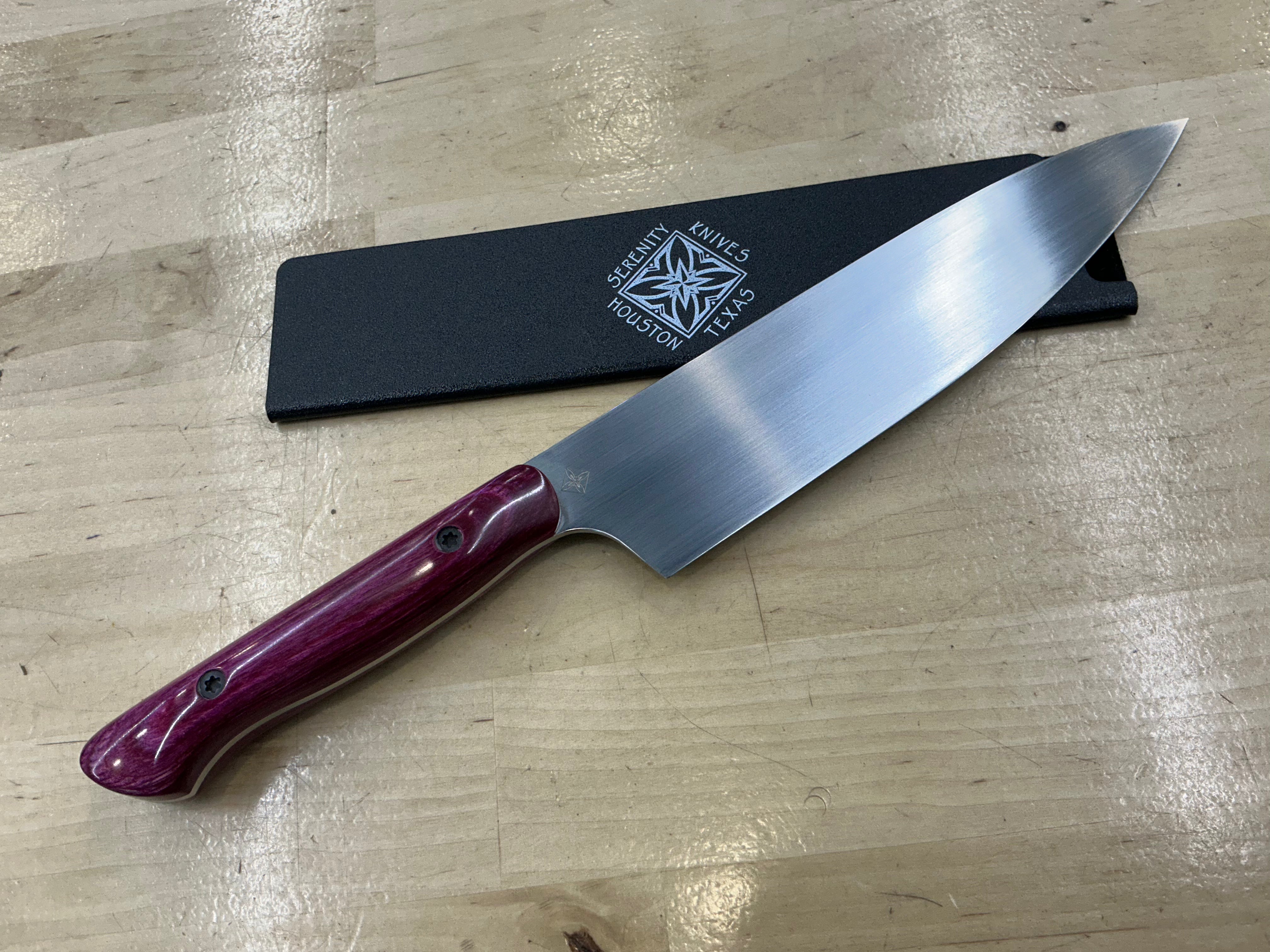 Fuchsia Gyuto - CPM154 - Liberty Wood Handle