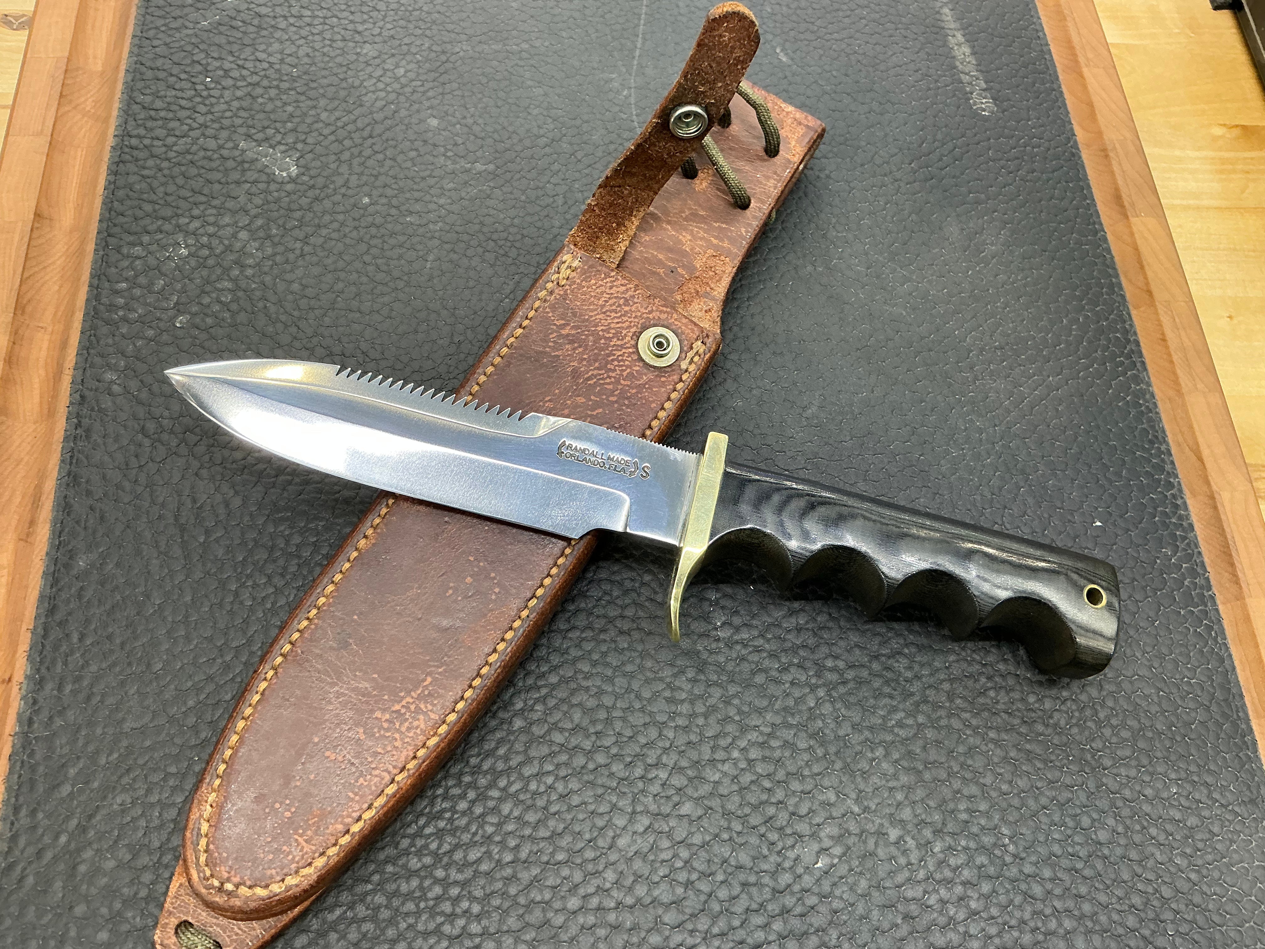 Randall Knives Model 16 Stainless-serrated back