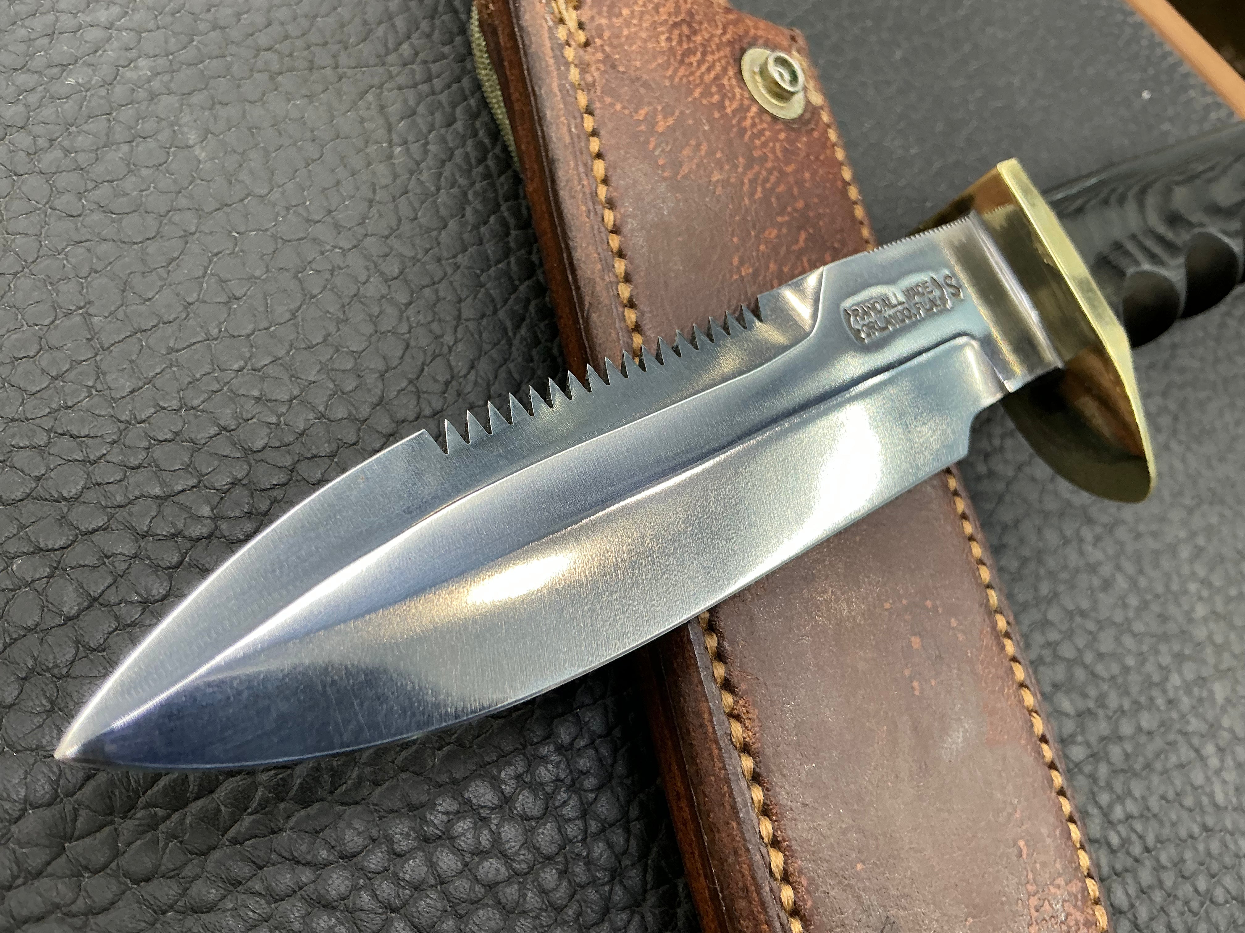 Randall Knives Model 16 Stainless-serrated back