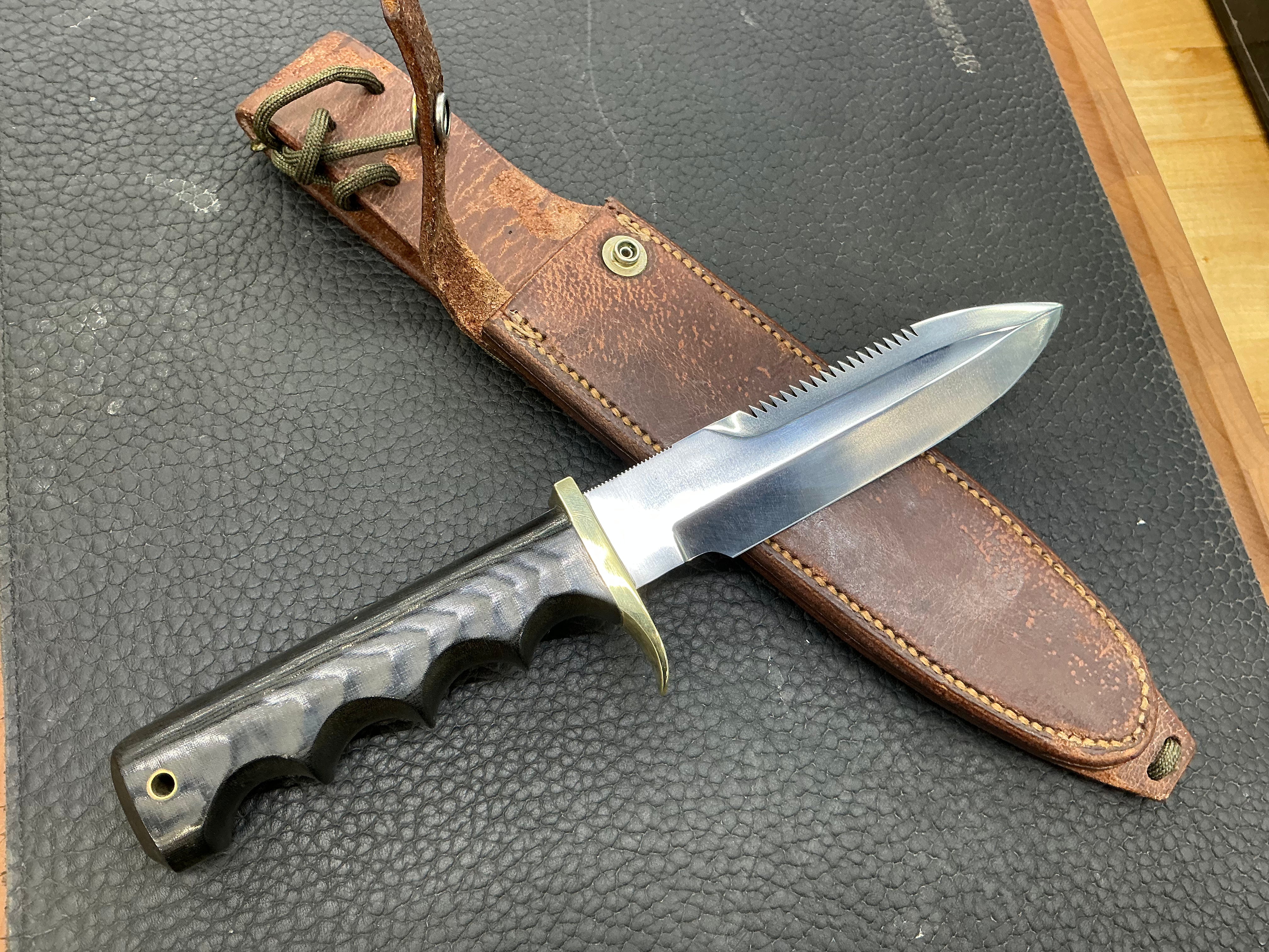 Randall Knives Model 16 Stainless-serrated back